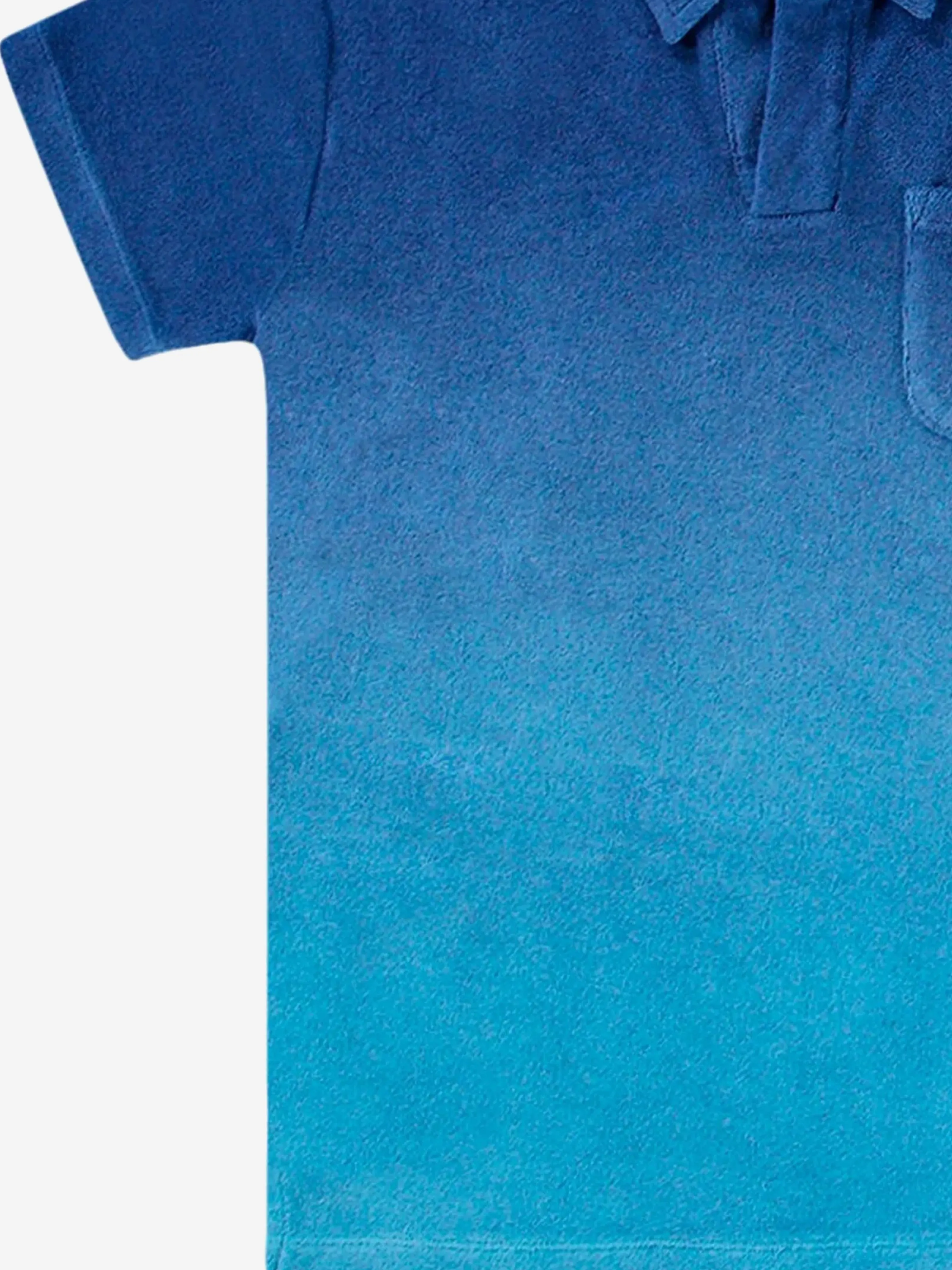 Boys Randel Gradient Polo Shirt in Blue
