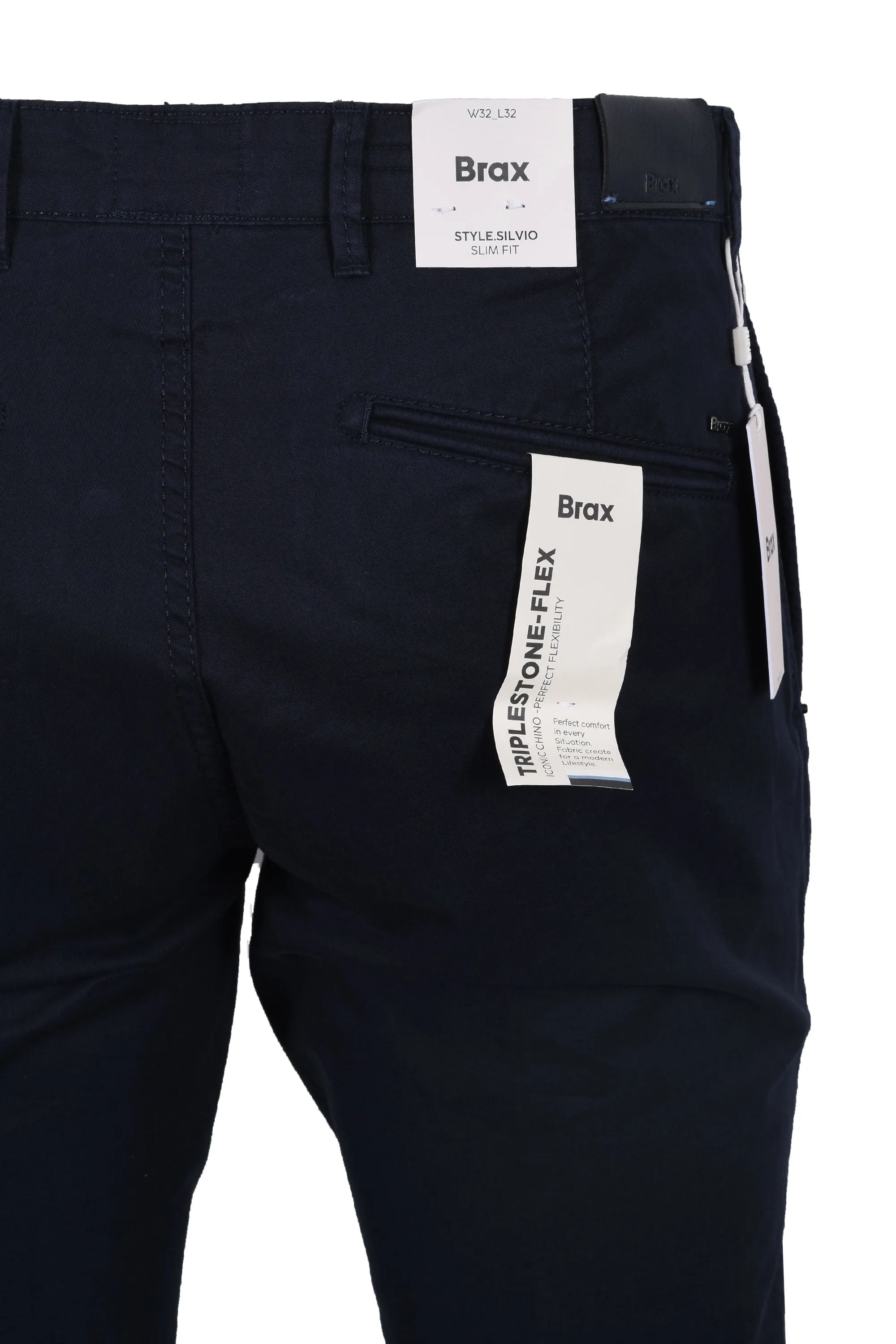 Brax Silvio Cotton Chino Navy