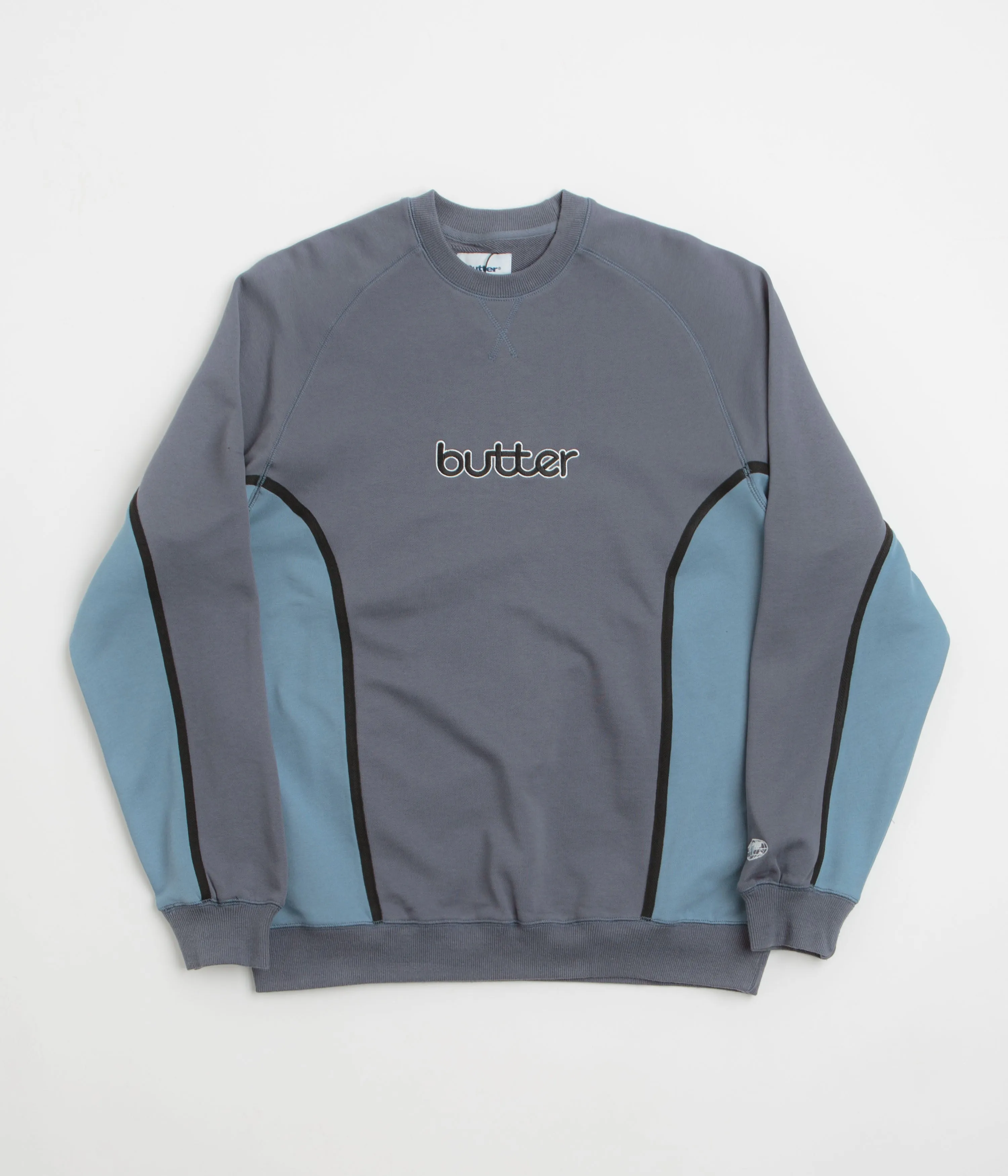 Butter Goods Aspect Crewneck Sweatshirt - Slate / Denim