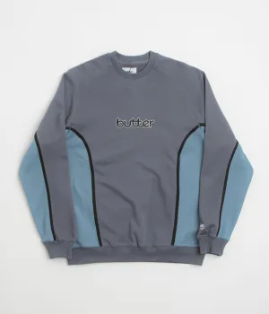 Butter Goods Aspect Crewneck Sweatshirt - Slate / Denim