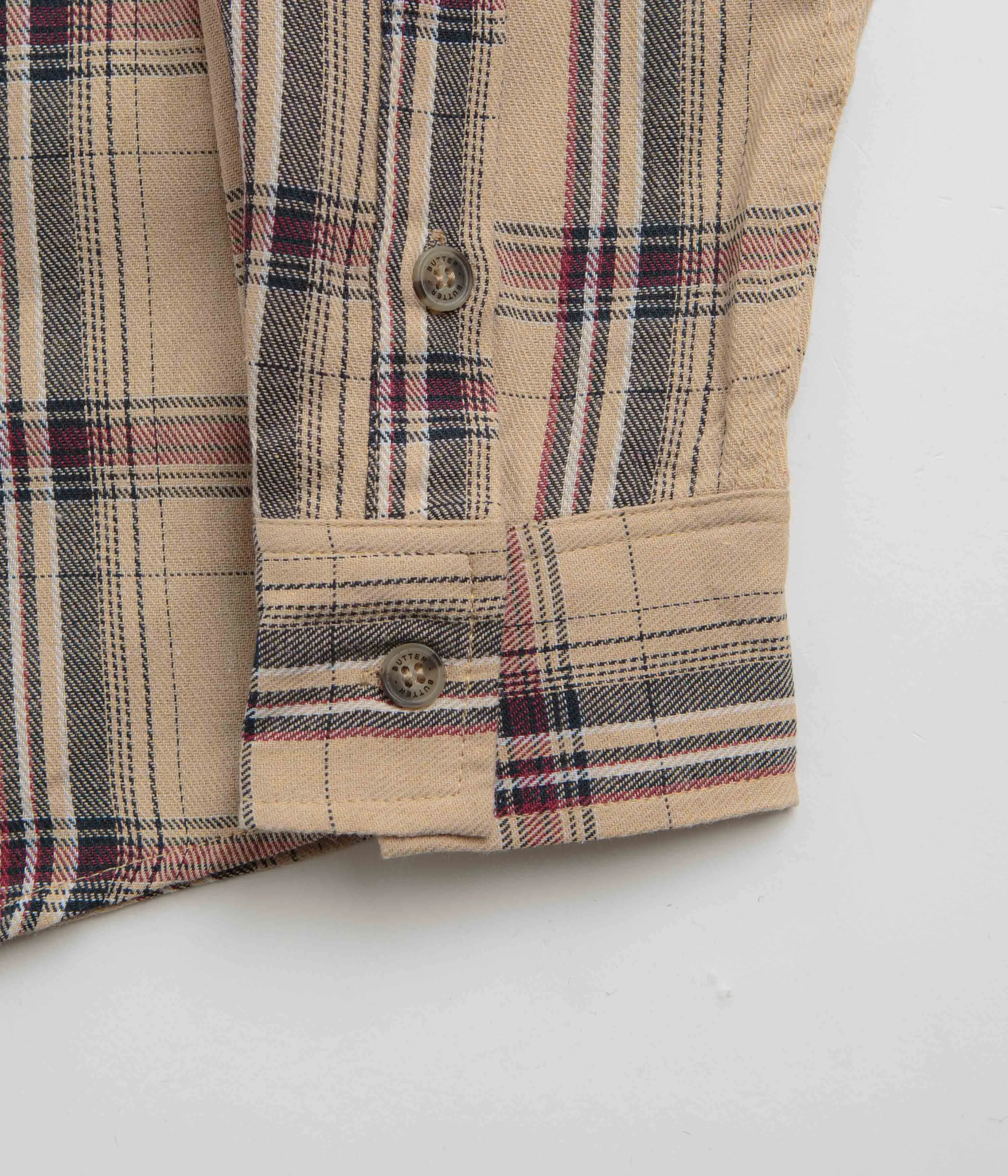 Butter Goods Bugs Flannel Shirt - Tan