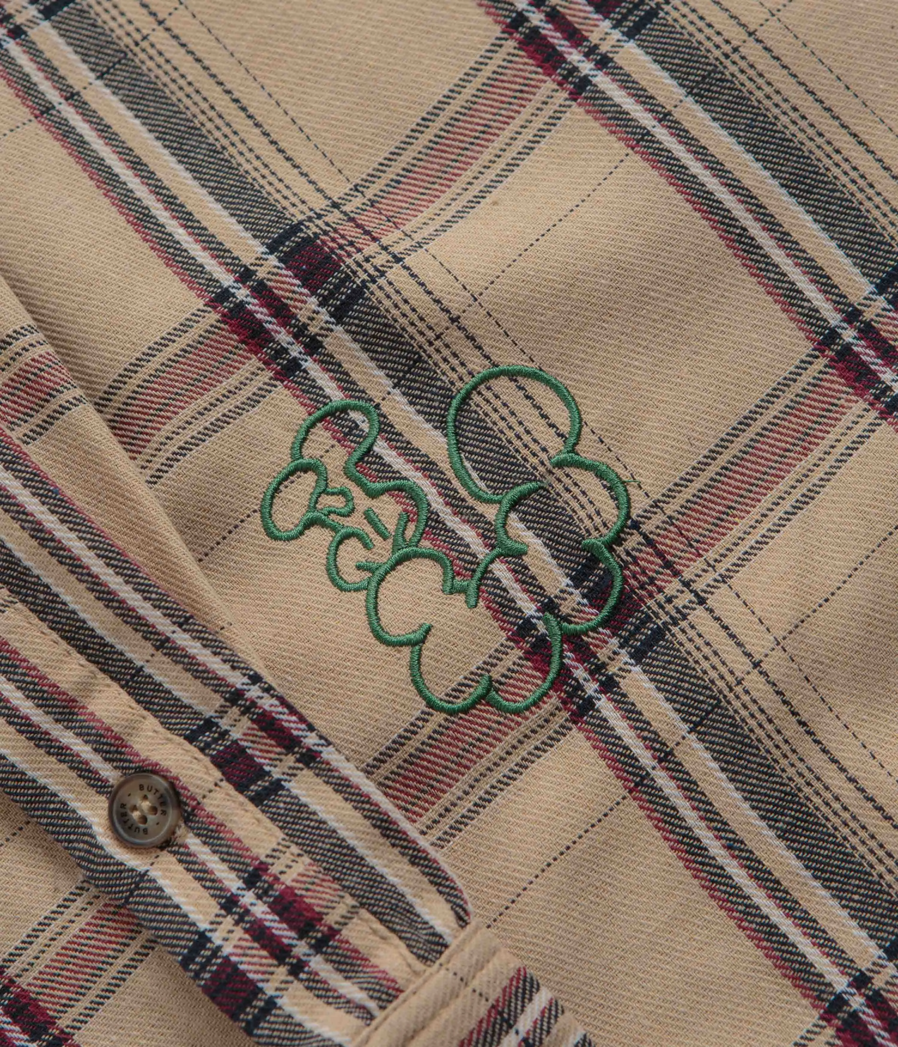 Butter Goods Bugs Flannel Shirt - Tan