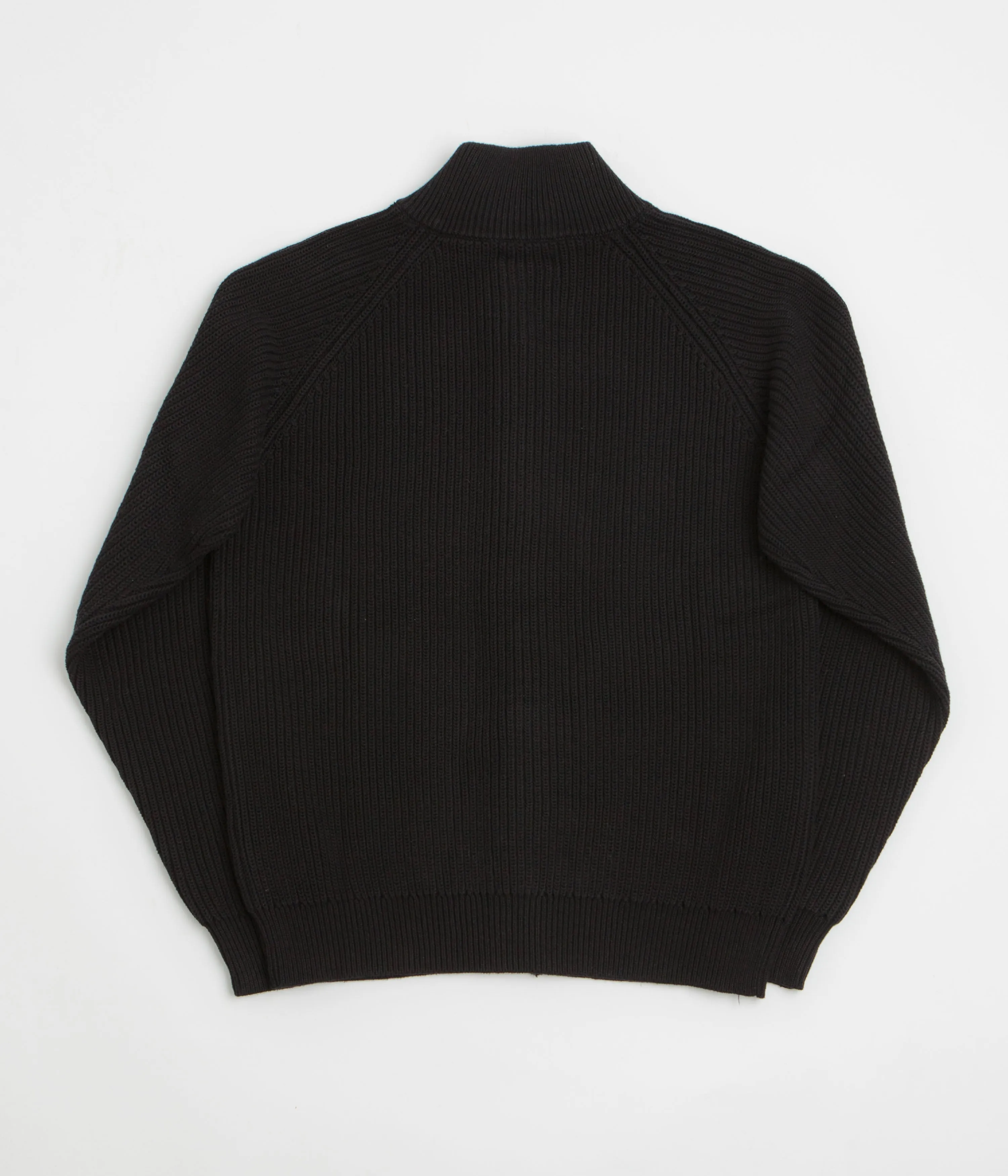 Butter Goods Dragon Zip-Thru Knit Sweatshirt - Black