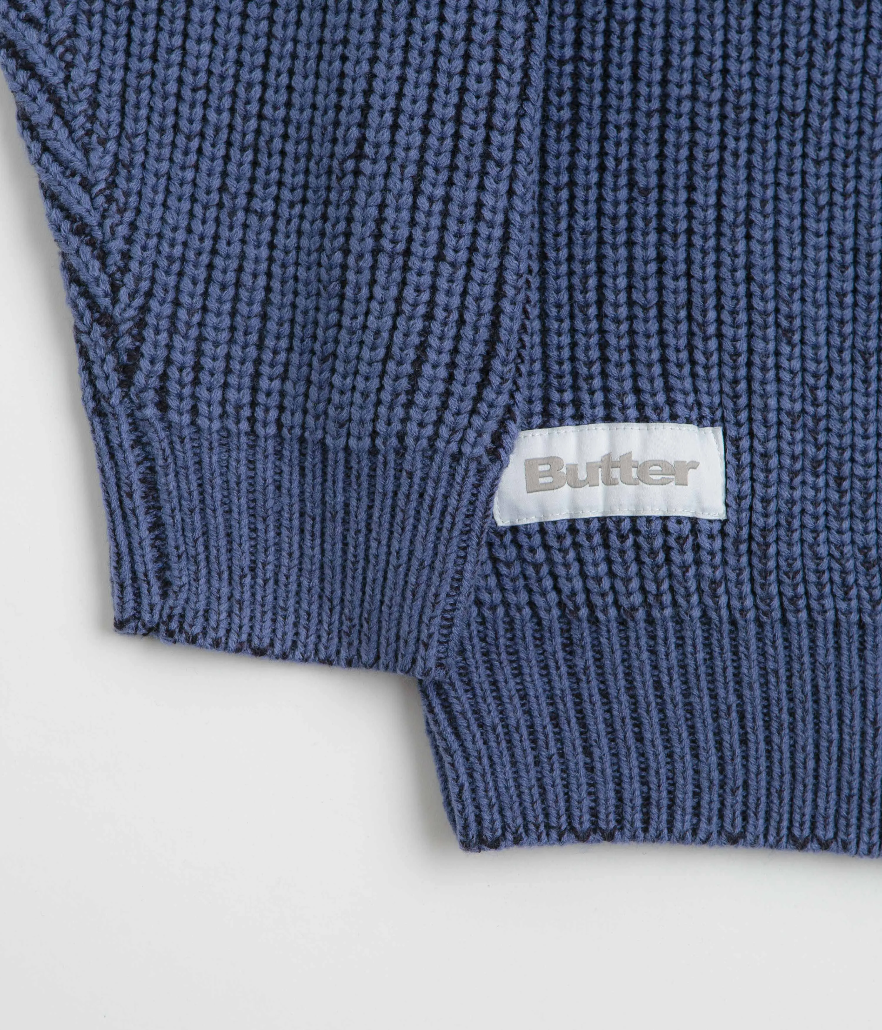 Butter Goods Drain Knit Sweatshirt - Midnight