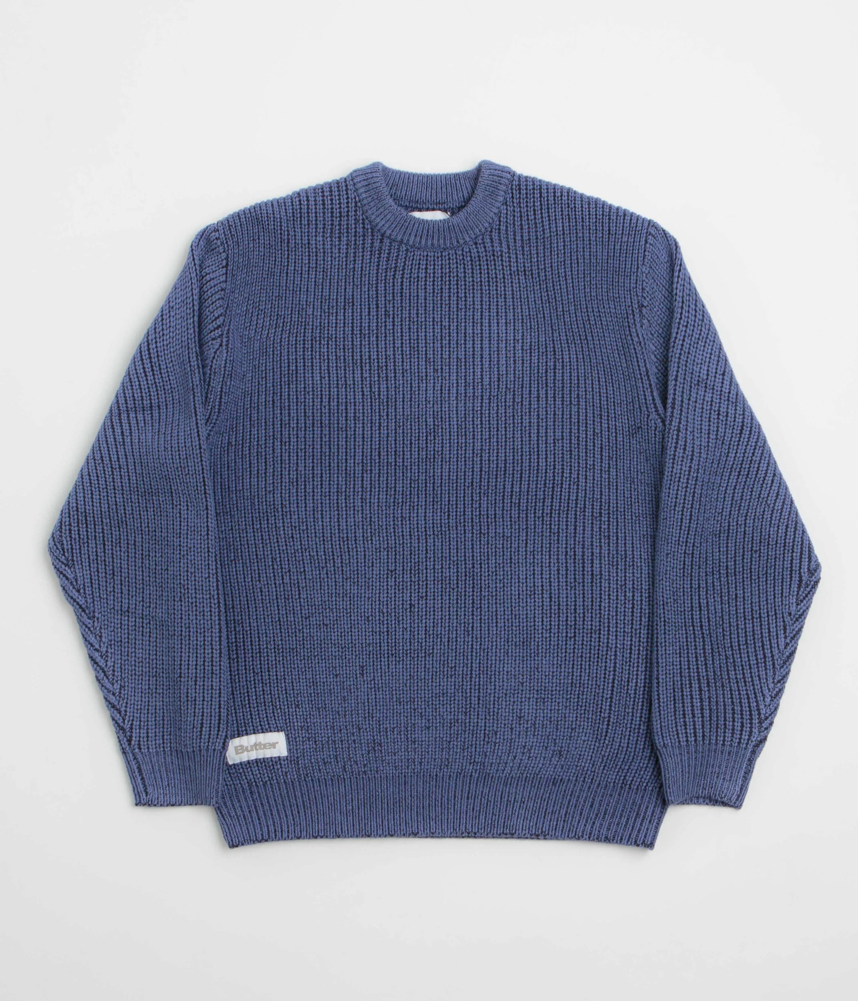 Butter Goods Drain Knit Sweatshirt - Midnight