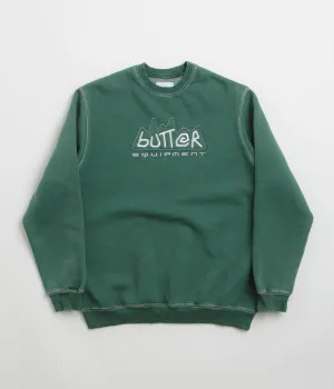 Butter Goods Equipment Applique Crewneck Sweatshirt - Washed Fern