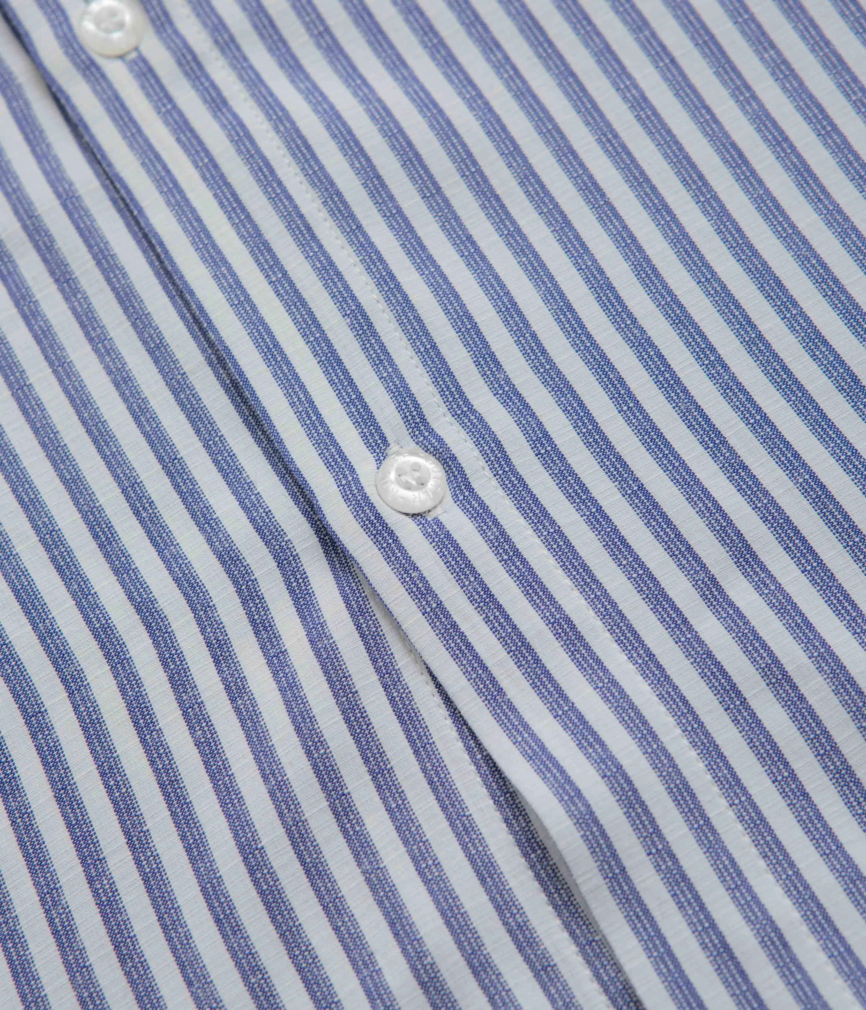 Butter Goods Hickory Short Sleeve Shirt - Blue Stripe
