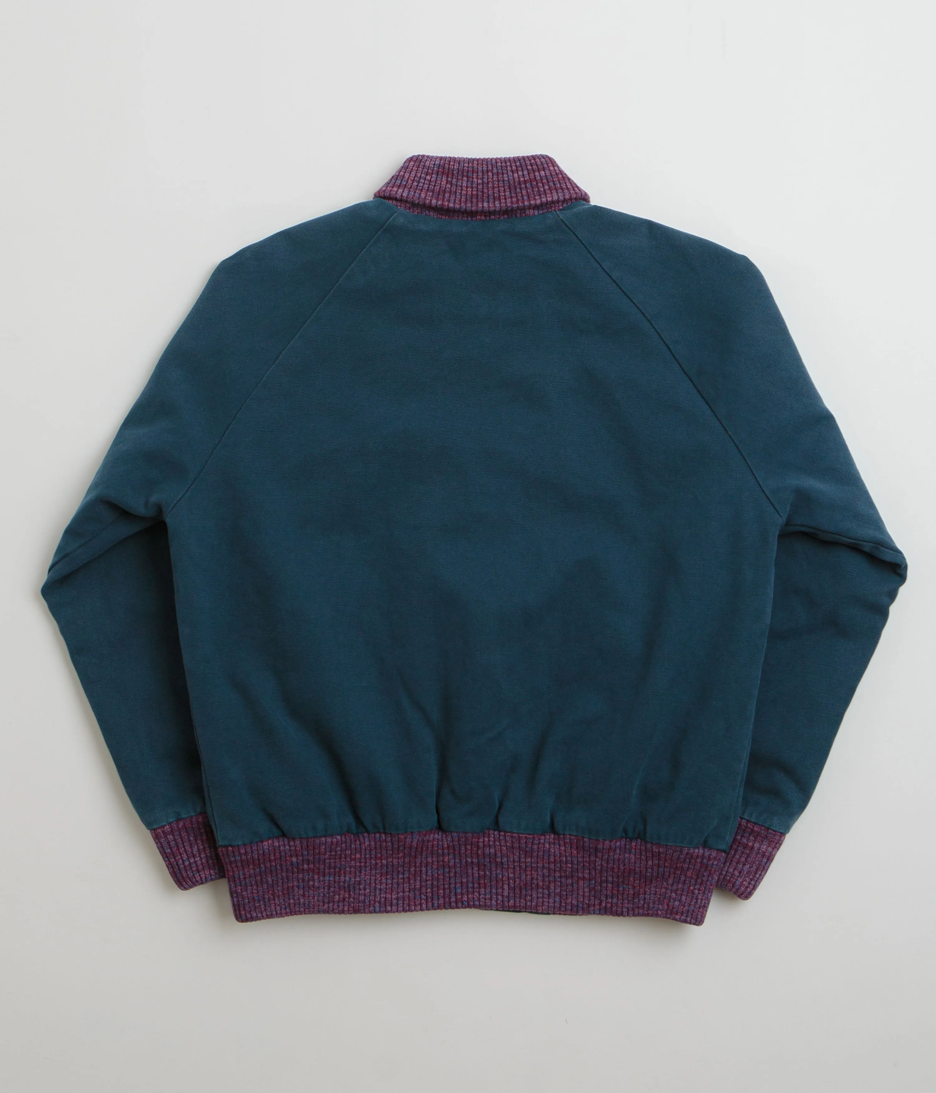 by Parra Skull Stalker Varsity Jacket - Washed Blue