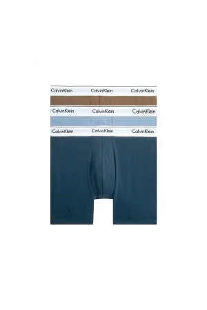 Calvin Klein 3 Pack Boxer Briefs Mid Navy/Mauve/Blue