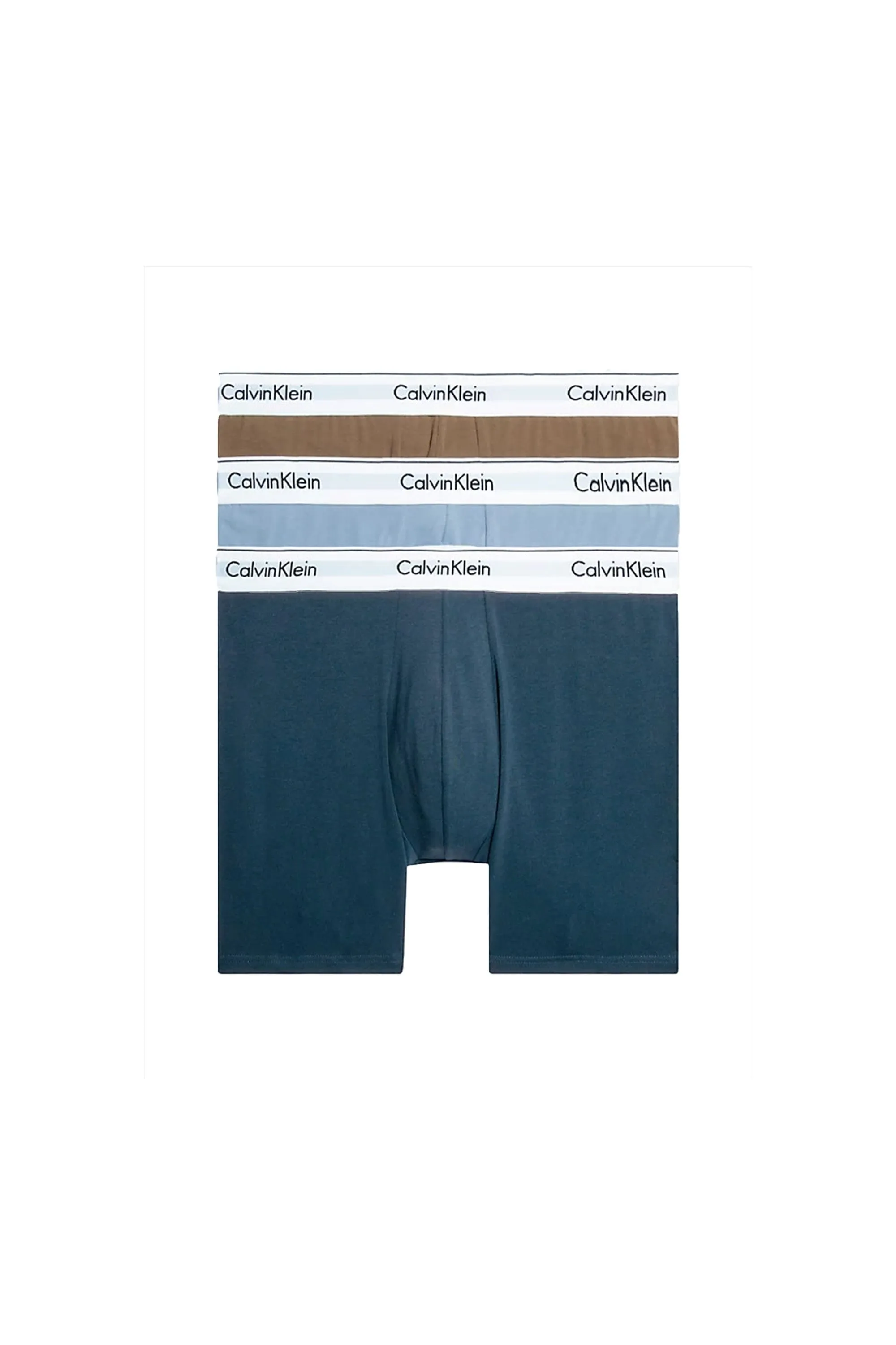 Calvin Klein 3 Pack Boxer Briefs Mid Navy/Mauve/Blue