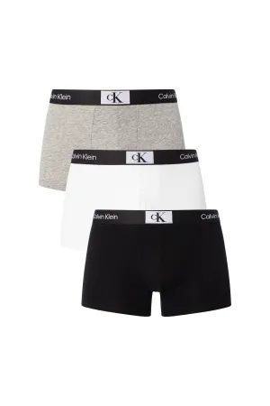 Calvin Klein 3 Pack Trunk CK 1996 Black/White/Grey Heather