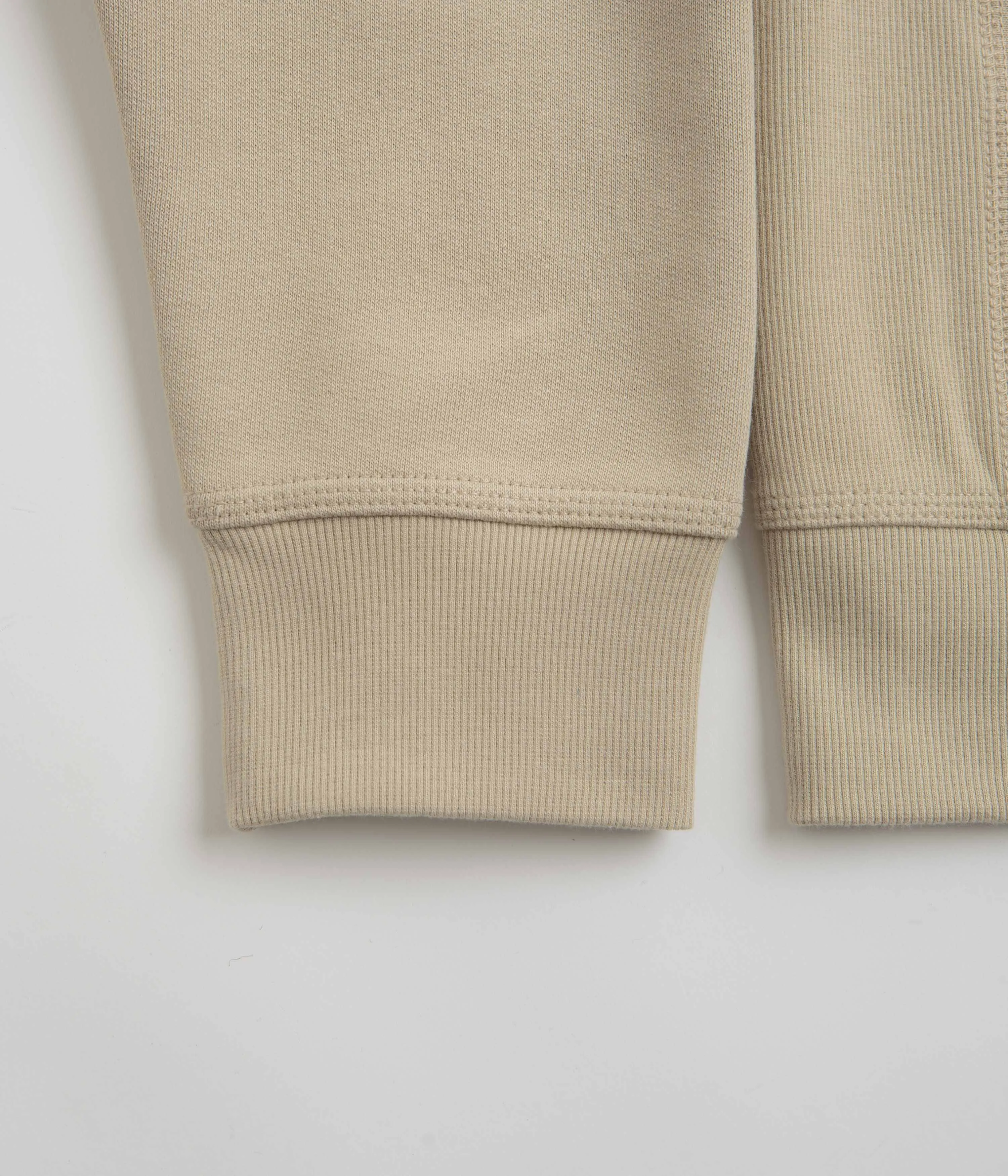 Carhartt Half Zip American Script Sweatshirt - Fleur De Sel
