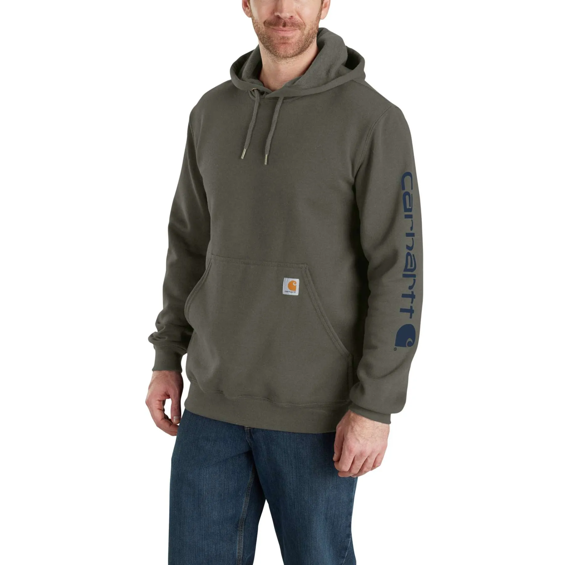 Carhartt Midweight Sleeve Logo Hooded Sweatshirt