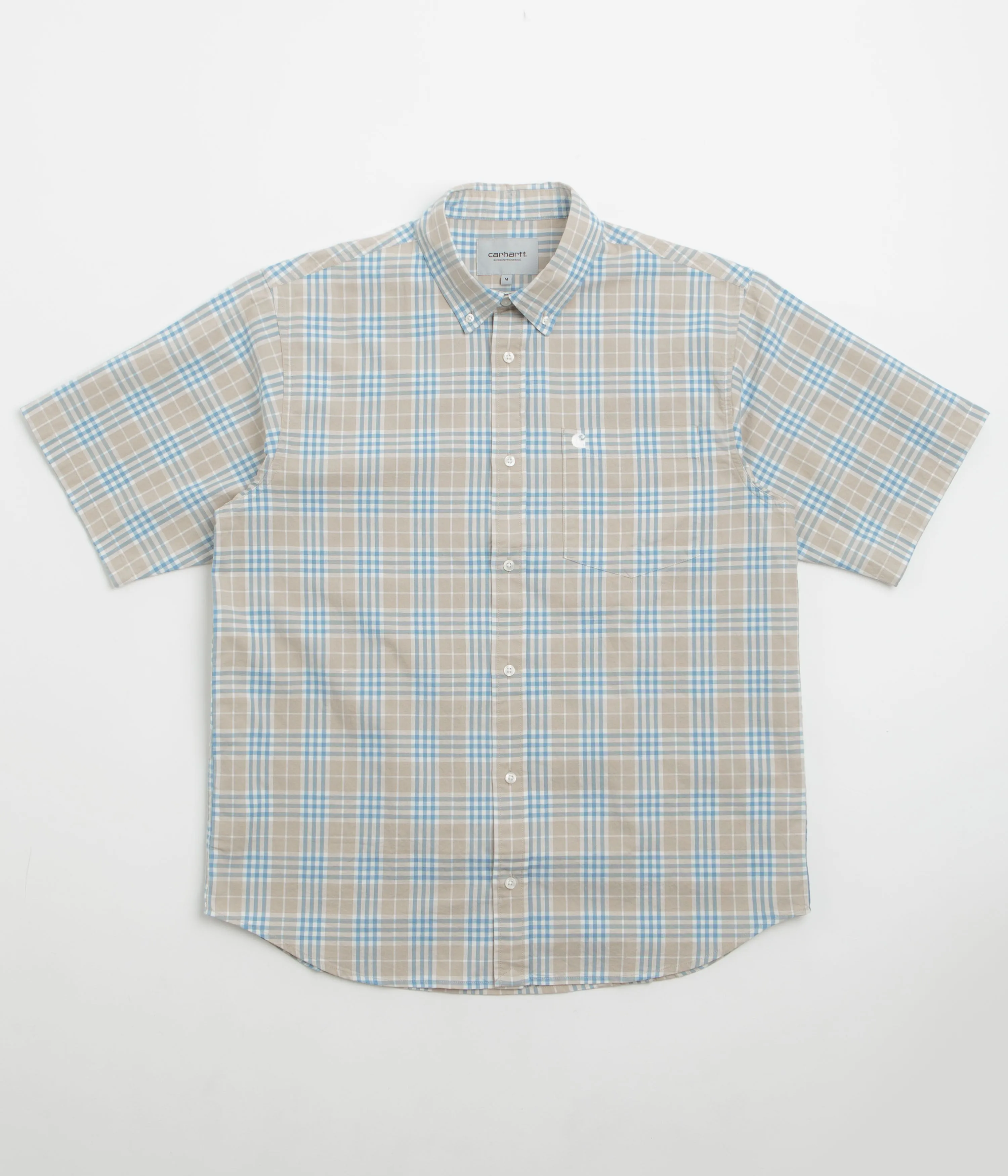 Carhartt Niven Short Sleeve Shirt - Niven Check / Wall / Wax