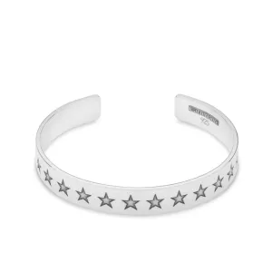 Carter Gore Star Engraved Bangle Sterling Silver