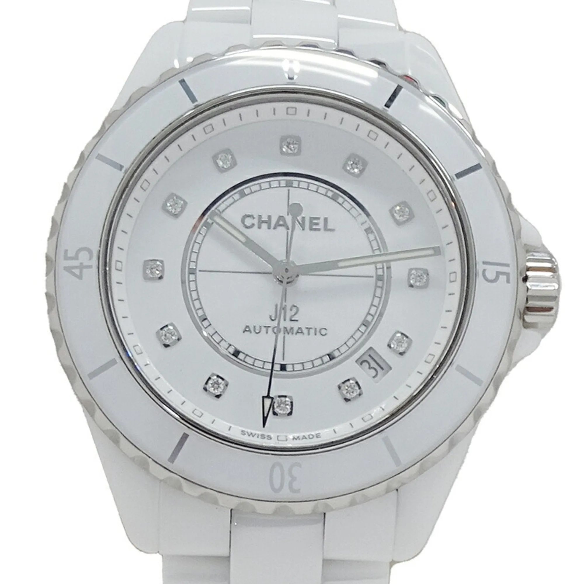 Chanel Ceramic Stainless Steel Wristwatch (Pre-Owned)
