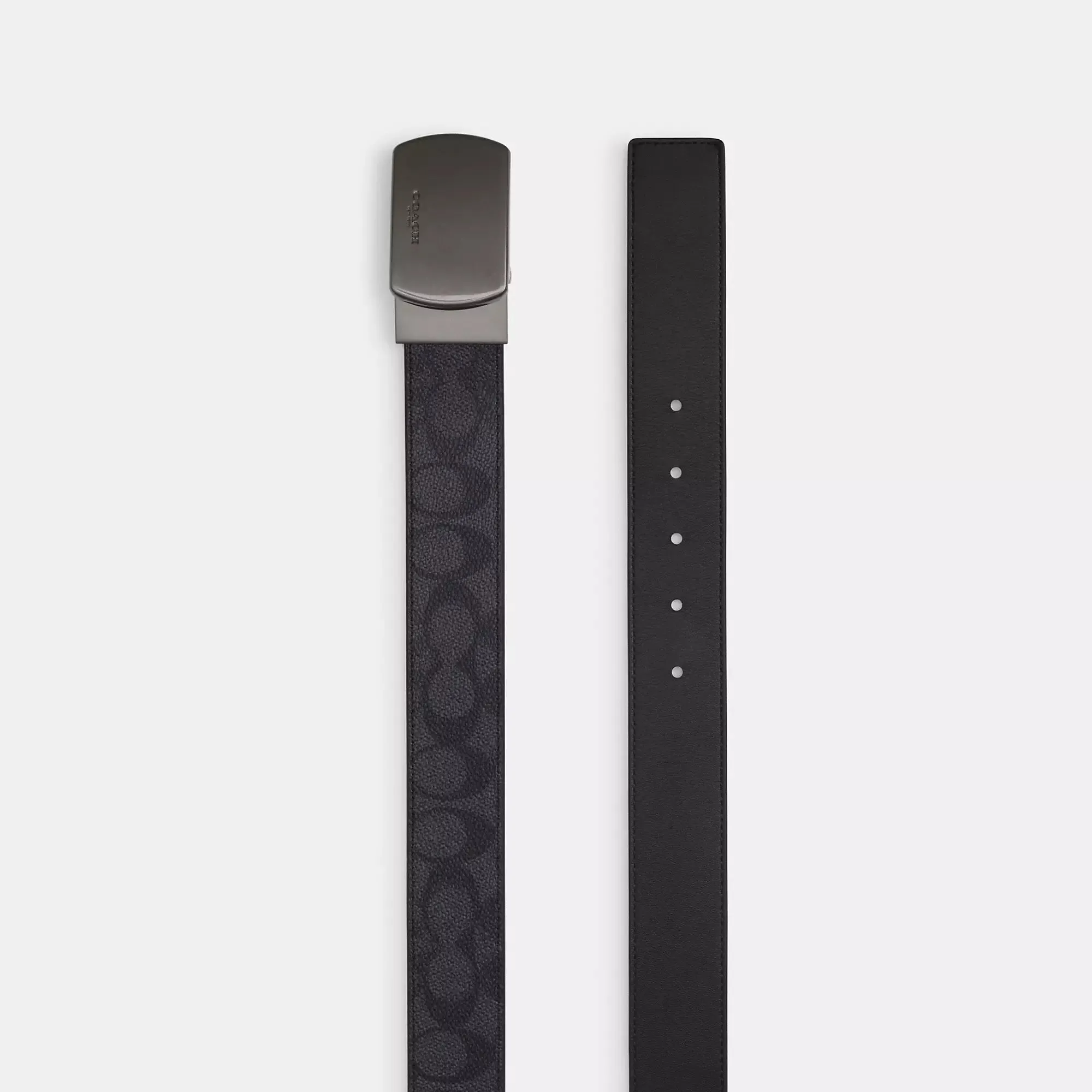 Coach Outlet Plaque Buckle Cut To Size Reversible Belt, 38 Mm
