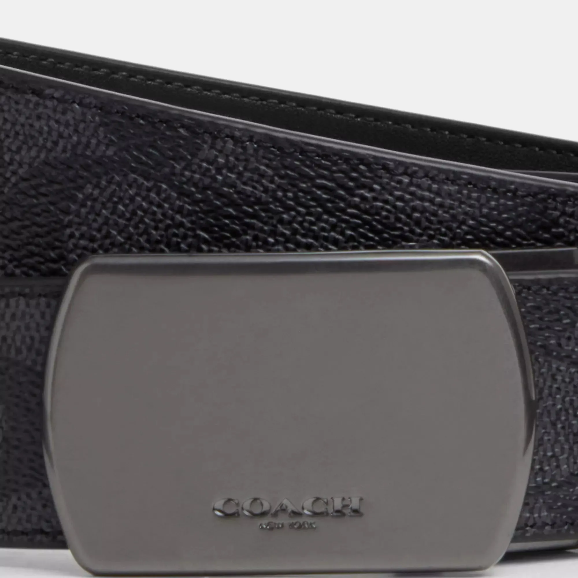 Coach Outlet Plaque Buckle Cut To Size Reversible Belt, 38 Mm