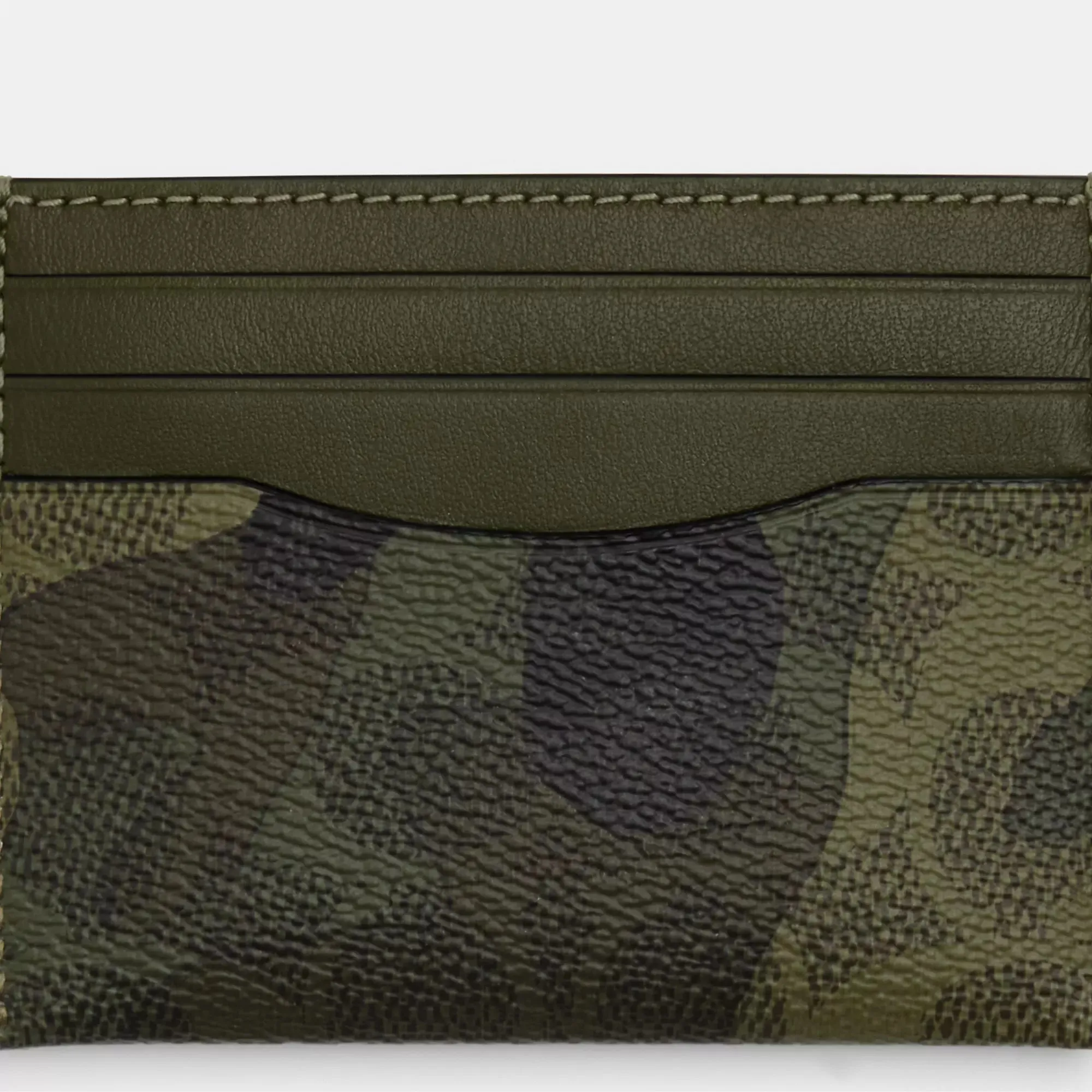 Coach Outlet Slim Id Card Case In Signature Camo Print