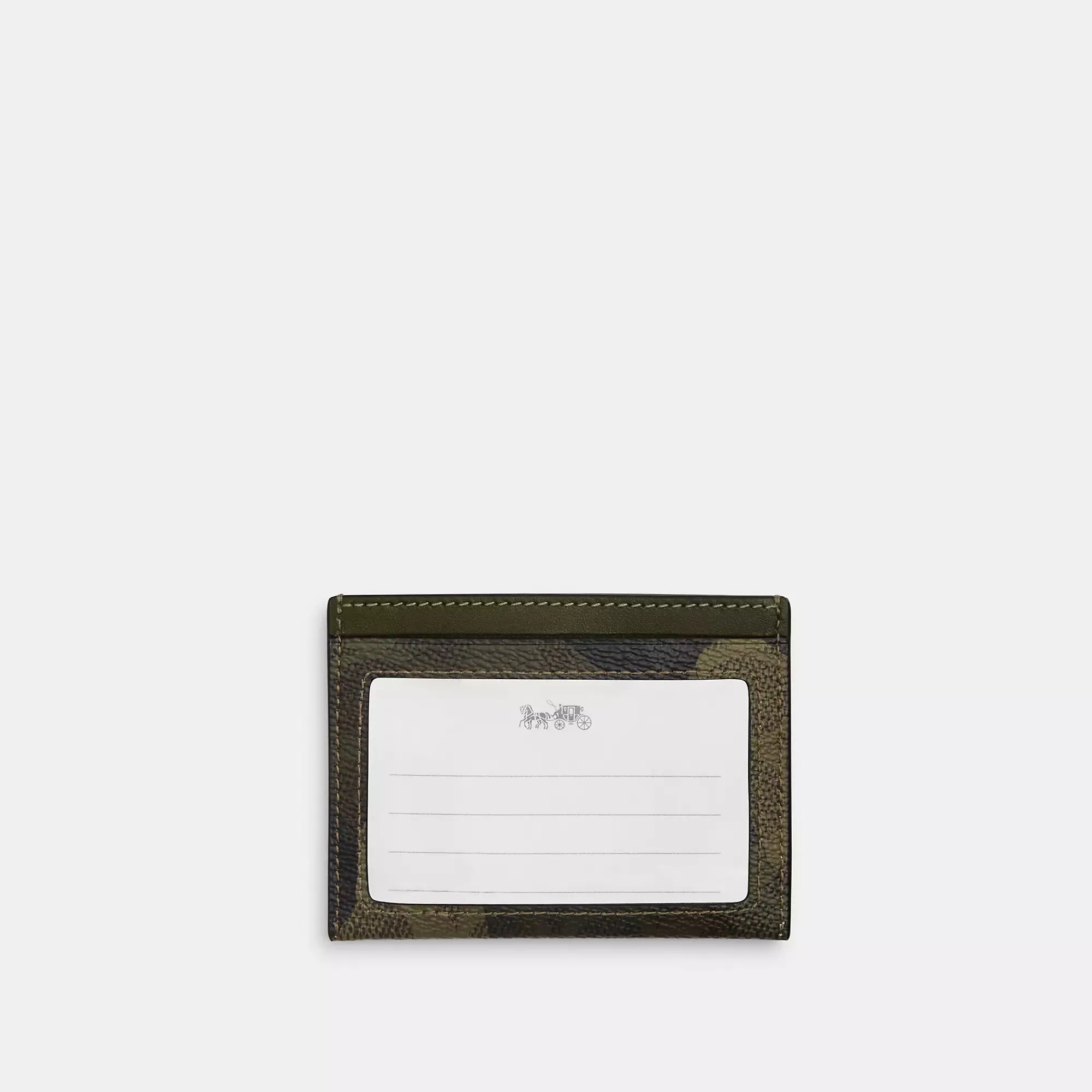 Coach Outlet Slim Id Card Case In Signature Camo Print