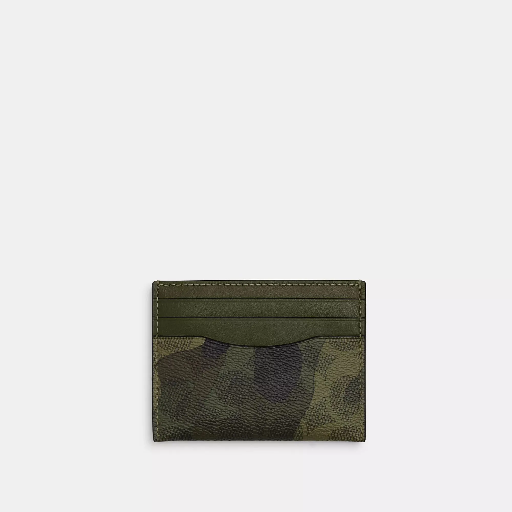 Coach Outlet Slim Id Card Case In Signature Camo Print