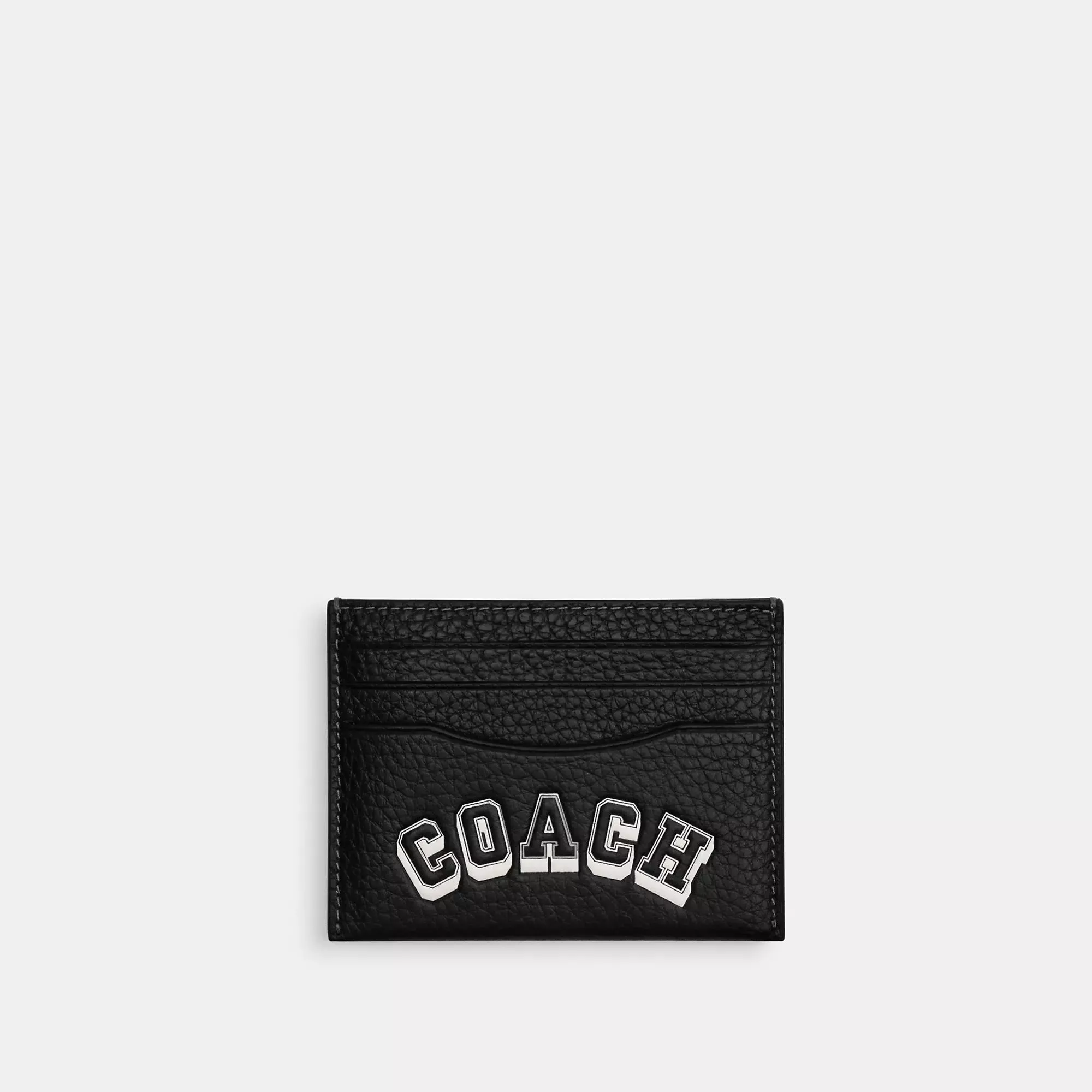Coach Outlet Slim Id Card Case With Varsity Motif