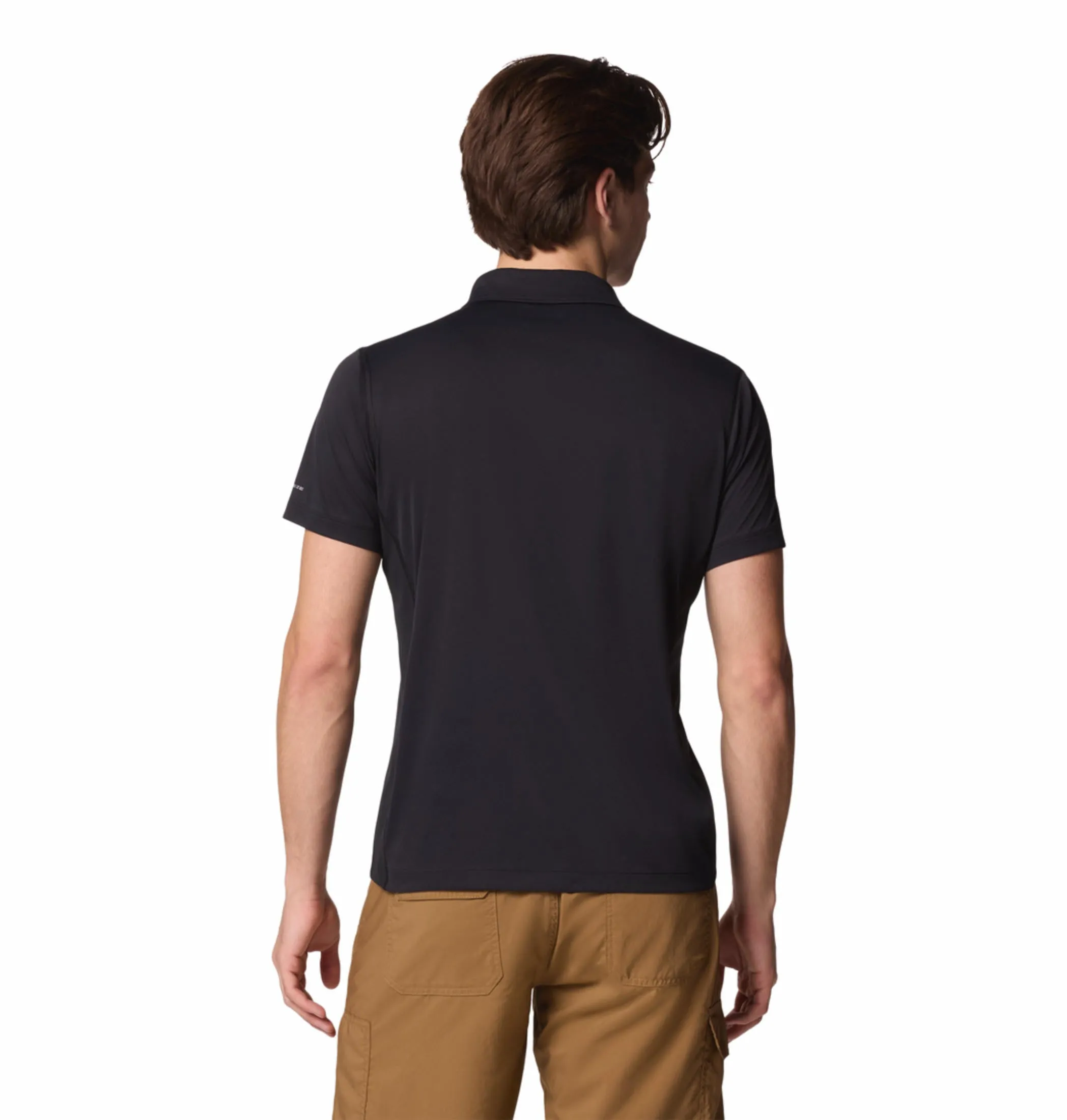 Columbia Men Black Omni-Shade Zero Rules Light Polo Tshirt