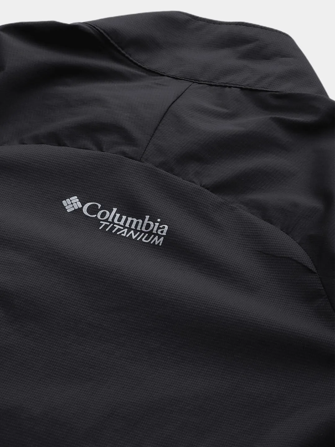 Columbia Men Black Omni-Shield M Titan Pass Lightweight Half Zip Long Sleeve Shirt