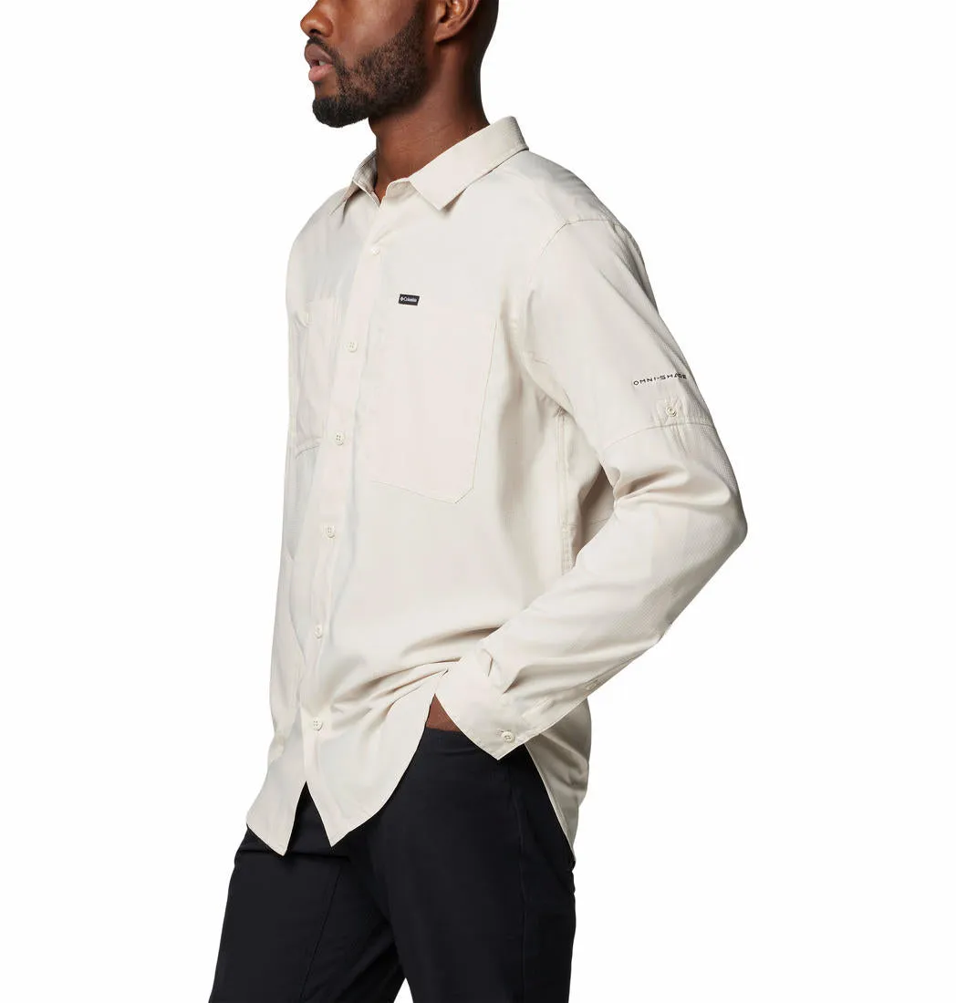 Columbia Men Brown Omni-Shade Silver Ridge Utility Lite Long Sleeve Shirt