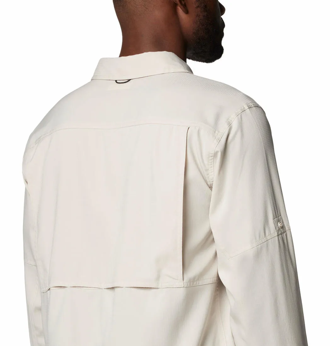 Columbia Men Brown Omni-Shade Silver Ridge Utility Lite Long Sleeve Shirt