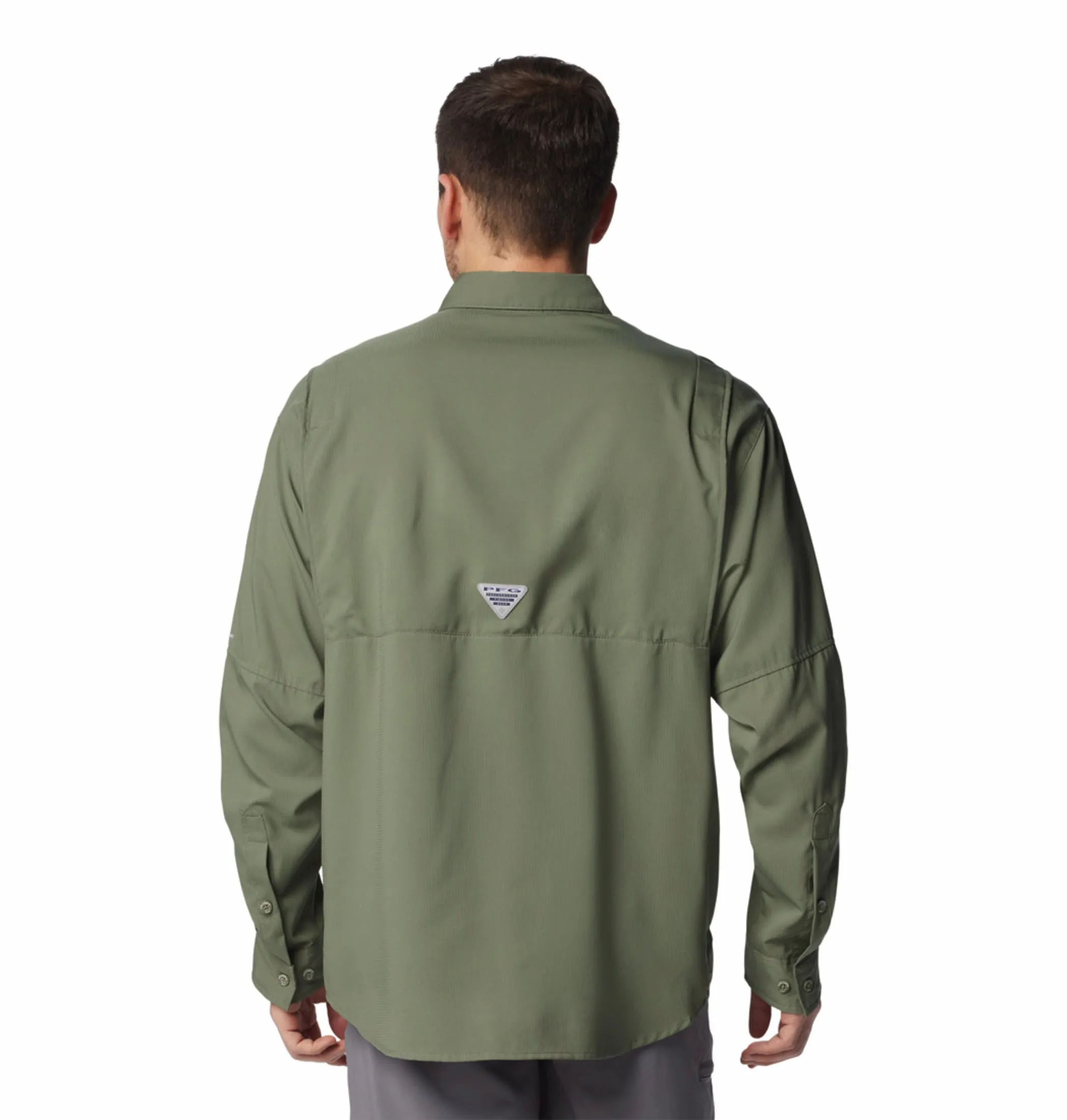 Columbia Men Green Omni-Wick Tamiami II Long Sleeve Shirt