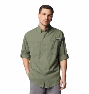 Columbia Men Green Omni-Wick Tamiami II Long Sleeve Shirt