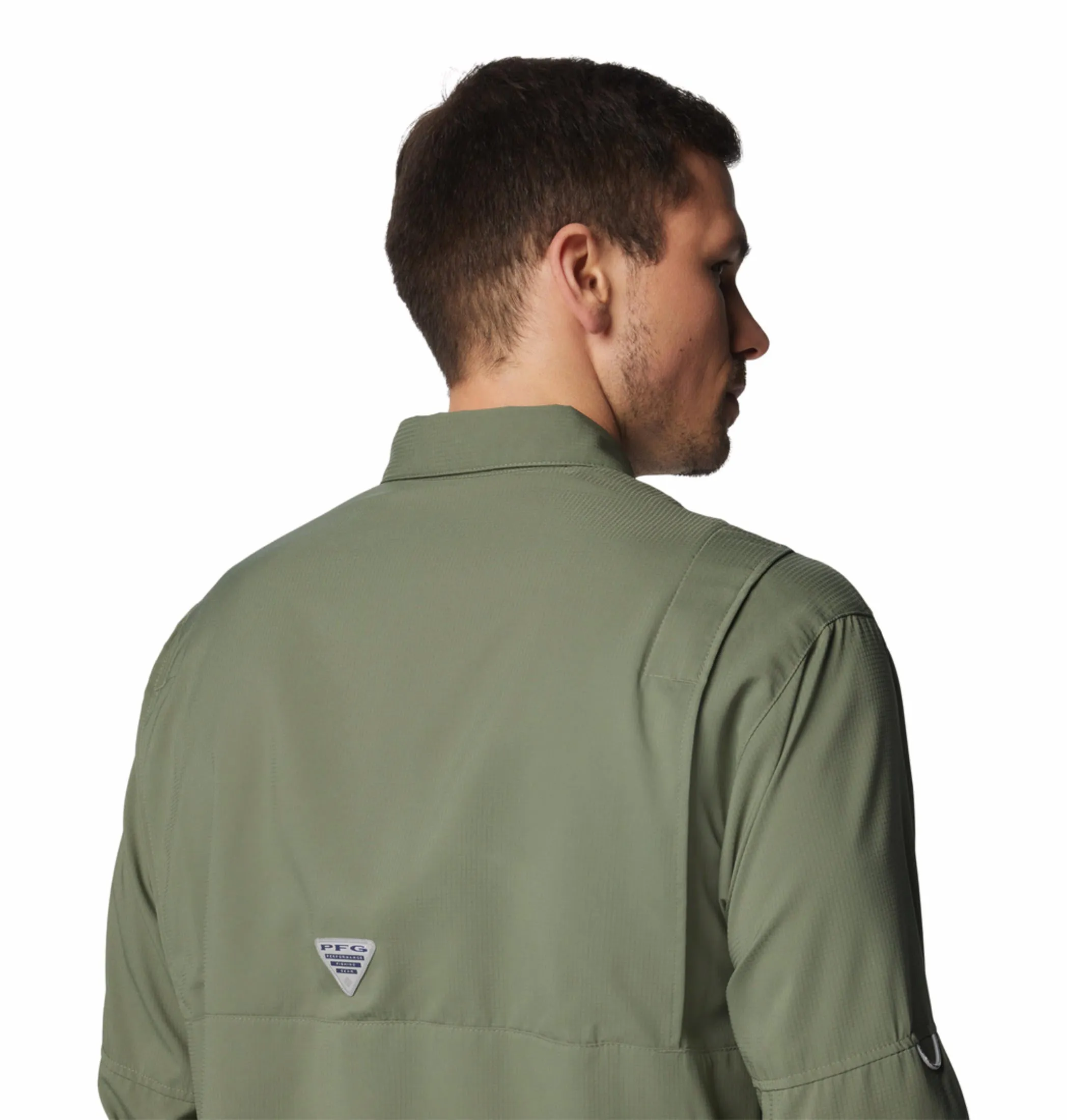 Columbia Men Green Omni-Wick Tamiami II Long Sleeve Shirt