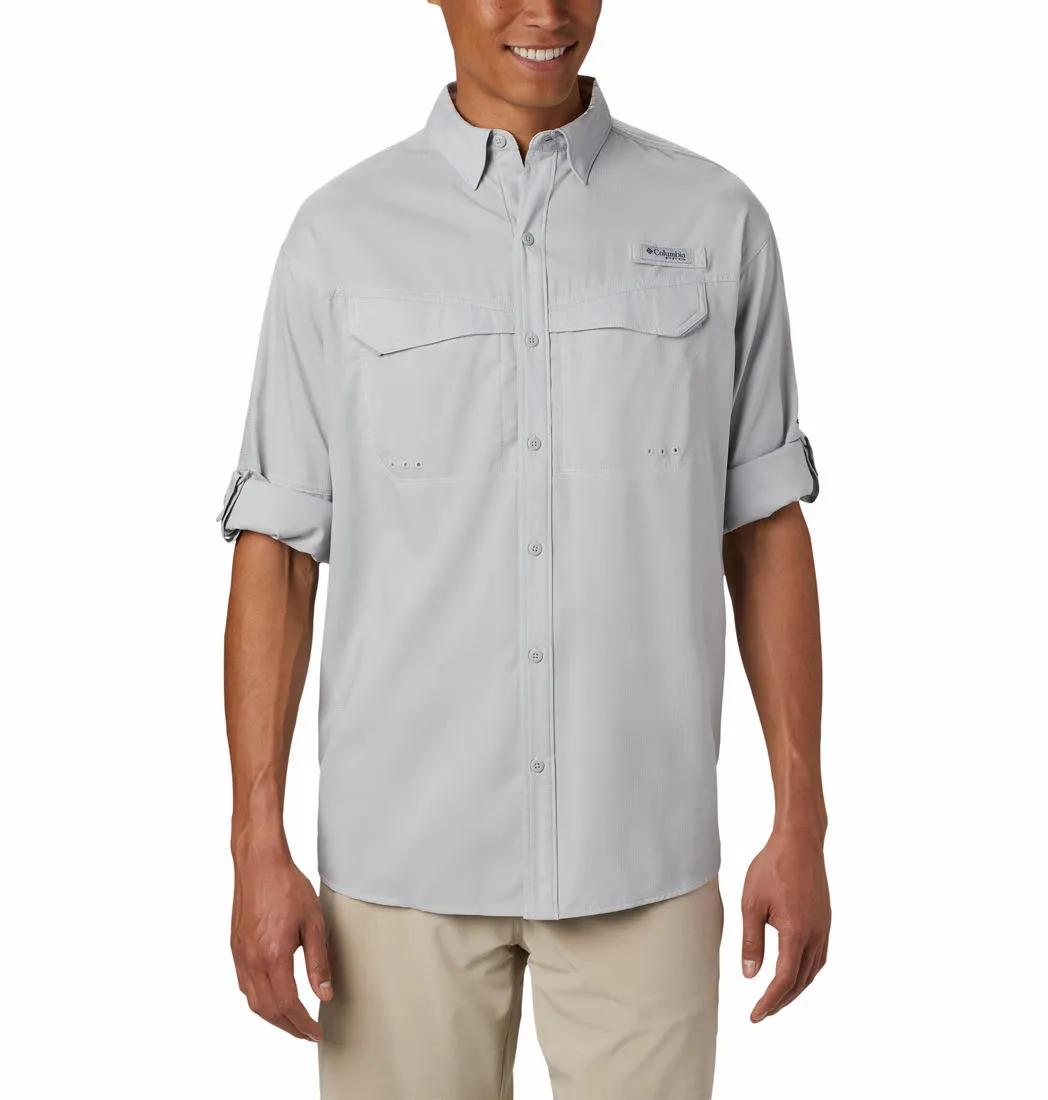 Columbia Men Grey Omni-Wick Low Drag Offshore Long Sleeve Shirt