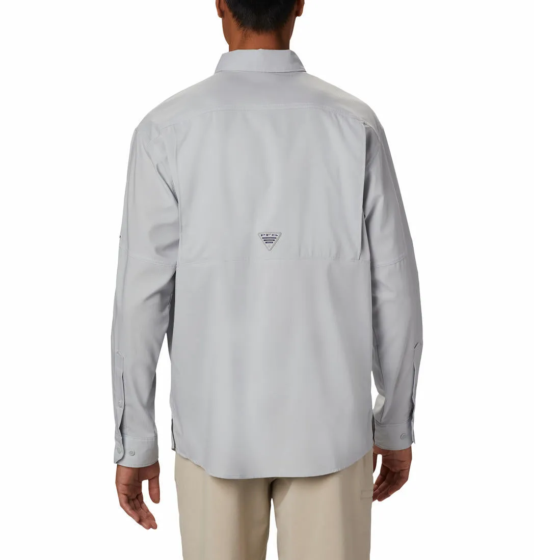 Columbia Men Grey Omni-Wick Low Drag Offshore Long Sleeve Shirt