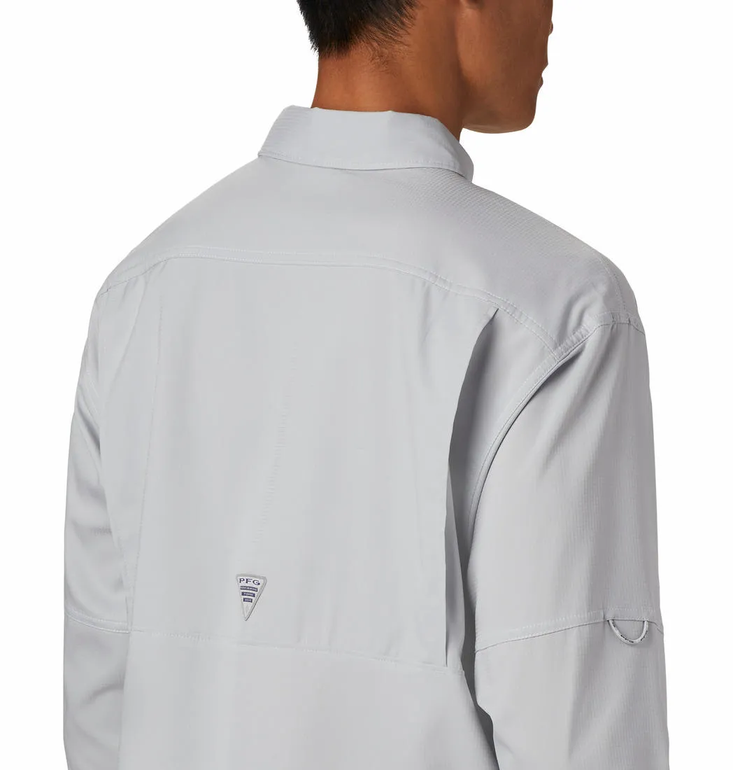Columbia Men Grey Omni-Wick Low Drag Offshore Long Sleeve Shirt