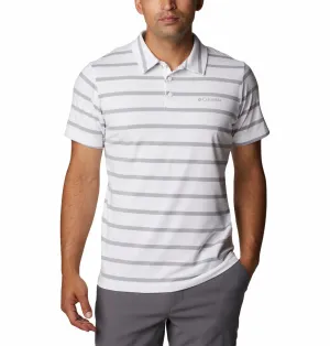 Columbia Men White Omni-Wick Sun Trek Polo Tshirt