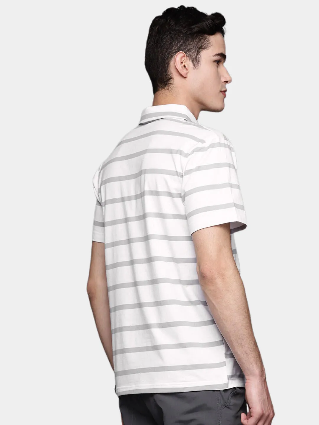 Columbia Men White Omni-Wick Sun Trek Polo Tshirt