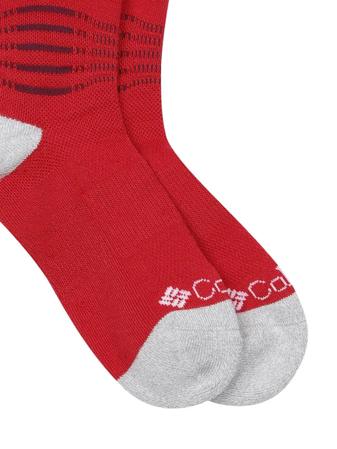 Columbia Unisex Red SOCKS UX 1P HIK CRW-MD WT-SML (1 Pair) (Non Returnable)