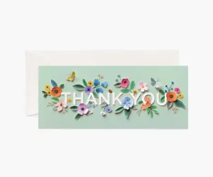 Cut Paper Thank You Card