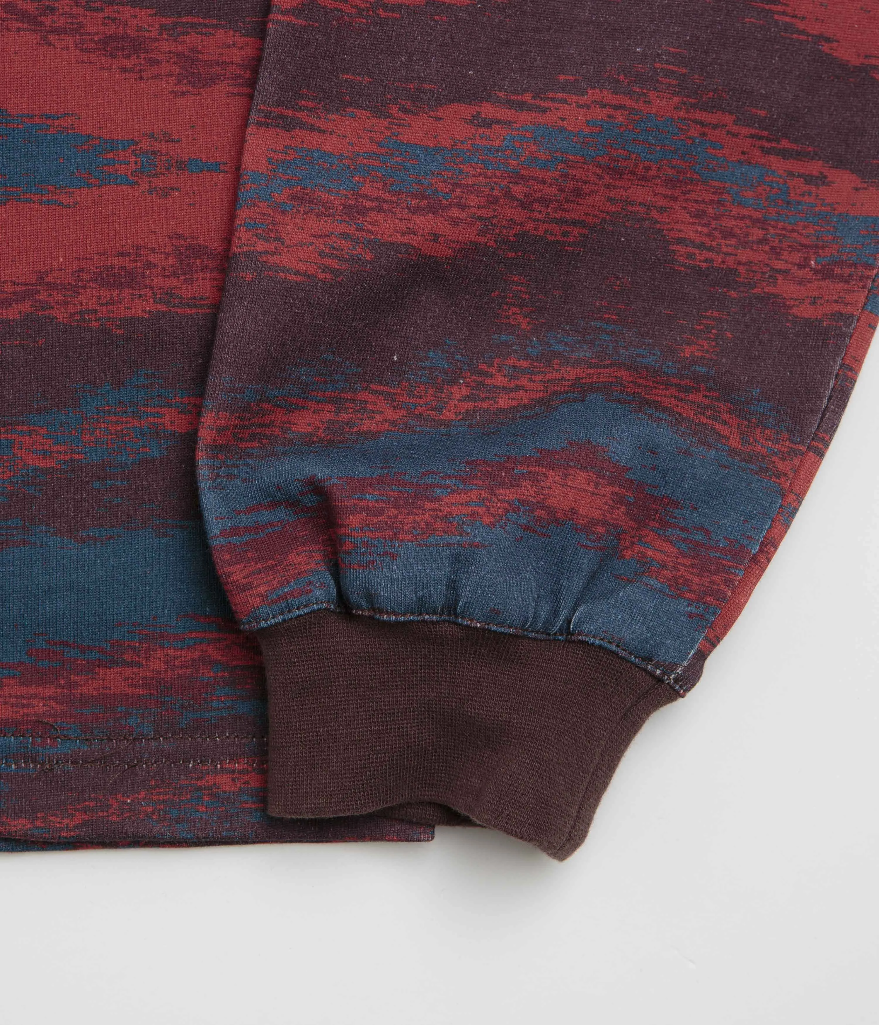 Dime Brushstroke Shirt - Bordeaux