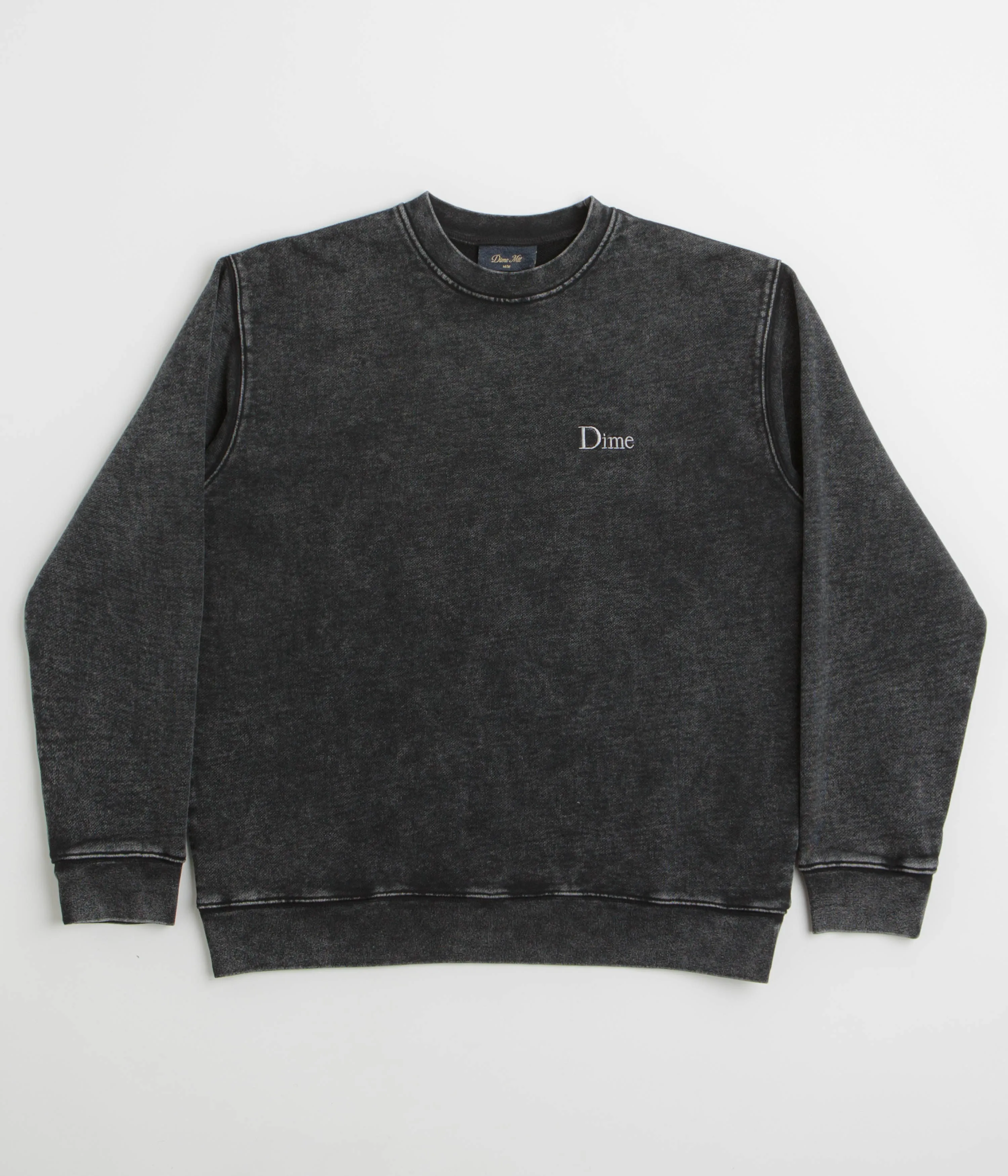 Dime Classic French Terry Crewneck Sweatshirt - Faded Black