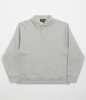 Dime Wave Rugby Shirt - Heather Grey