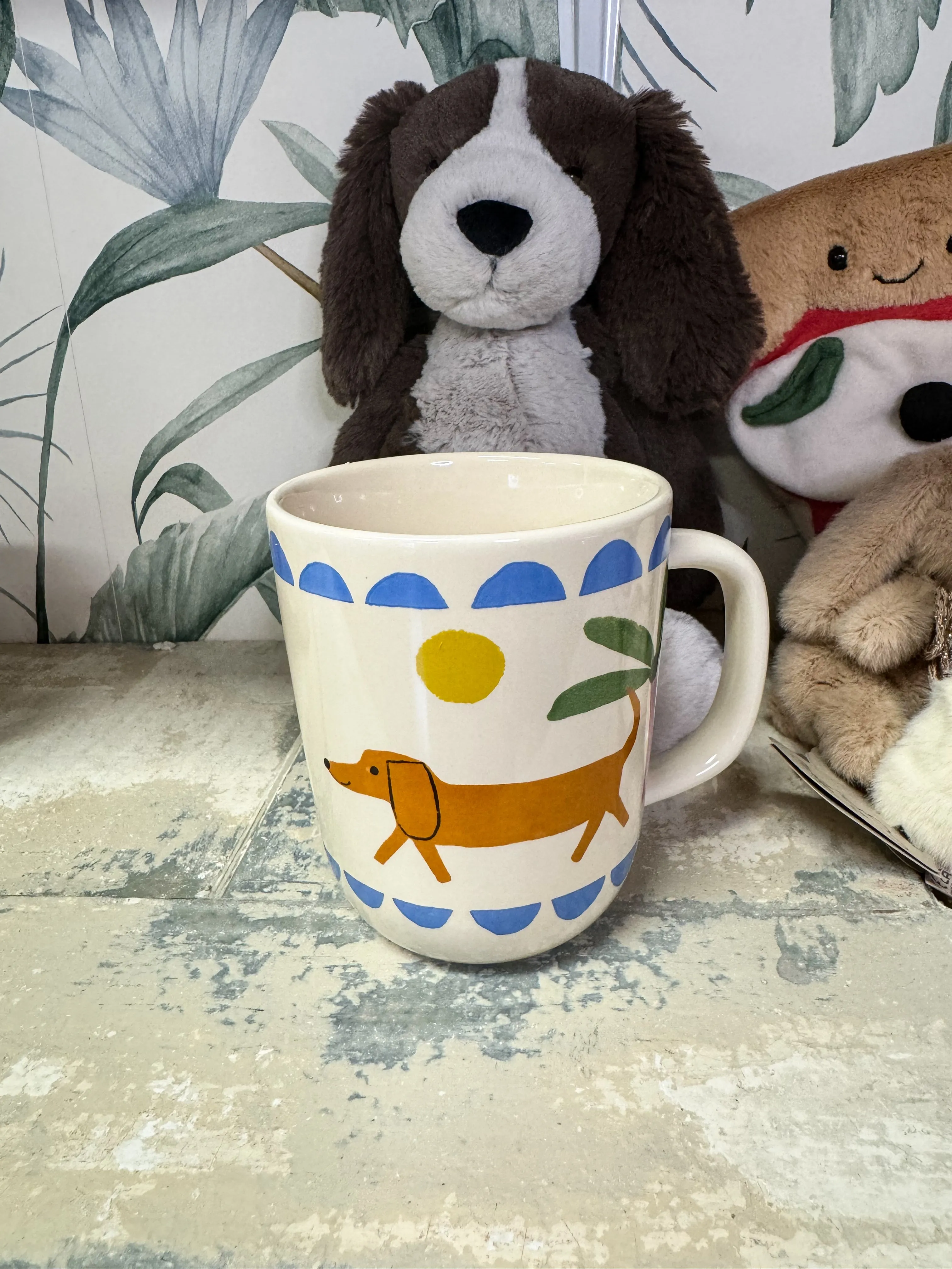 Dog Mug, 4 Asst Ceramic
