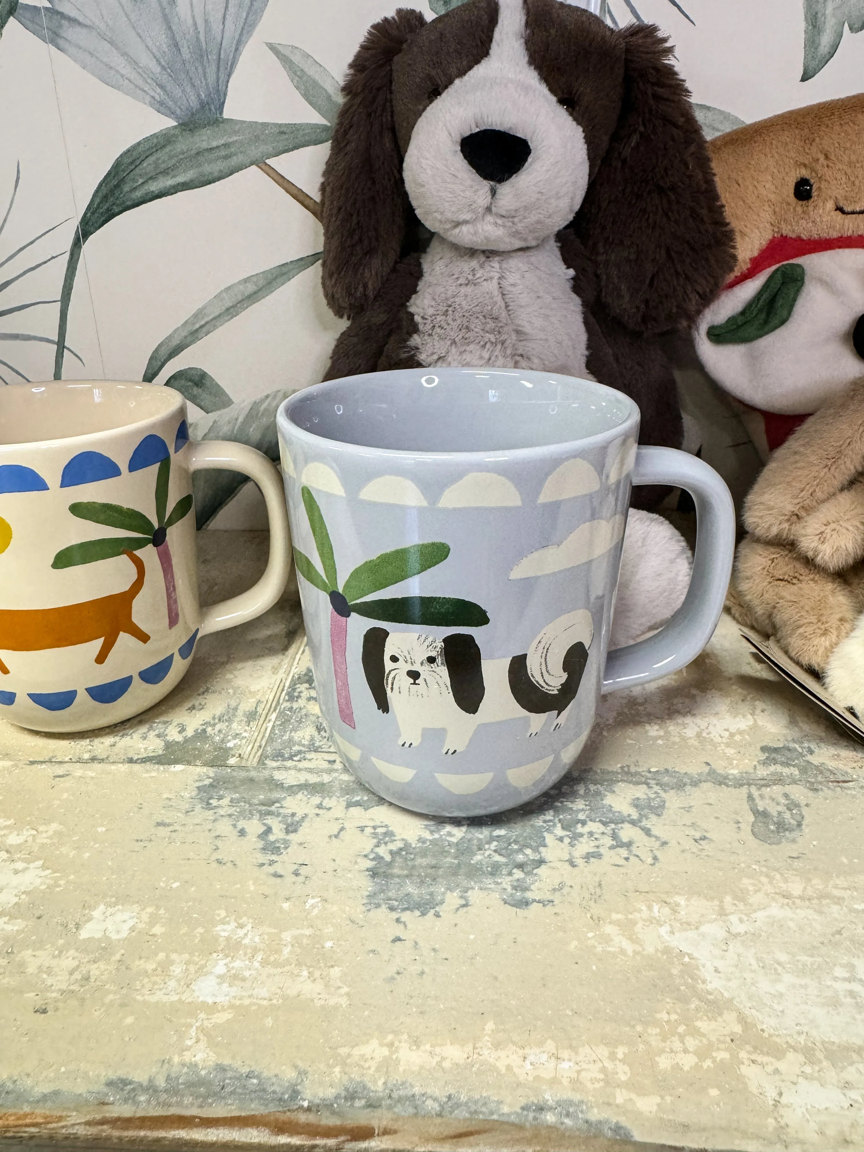 Dog Mug, 4 Asst Ceramic
