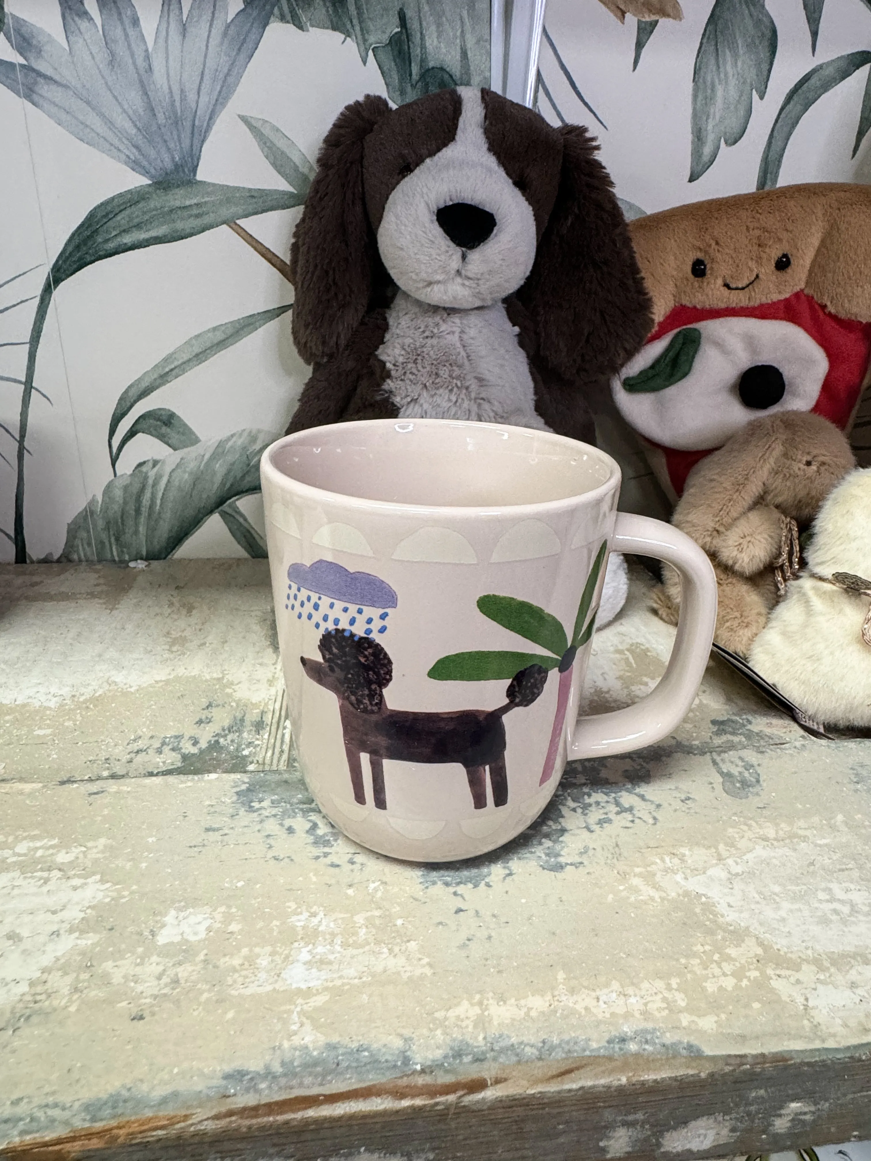 Dog Mug, 4 Asst Ceramic