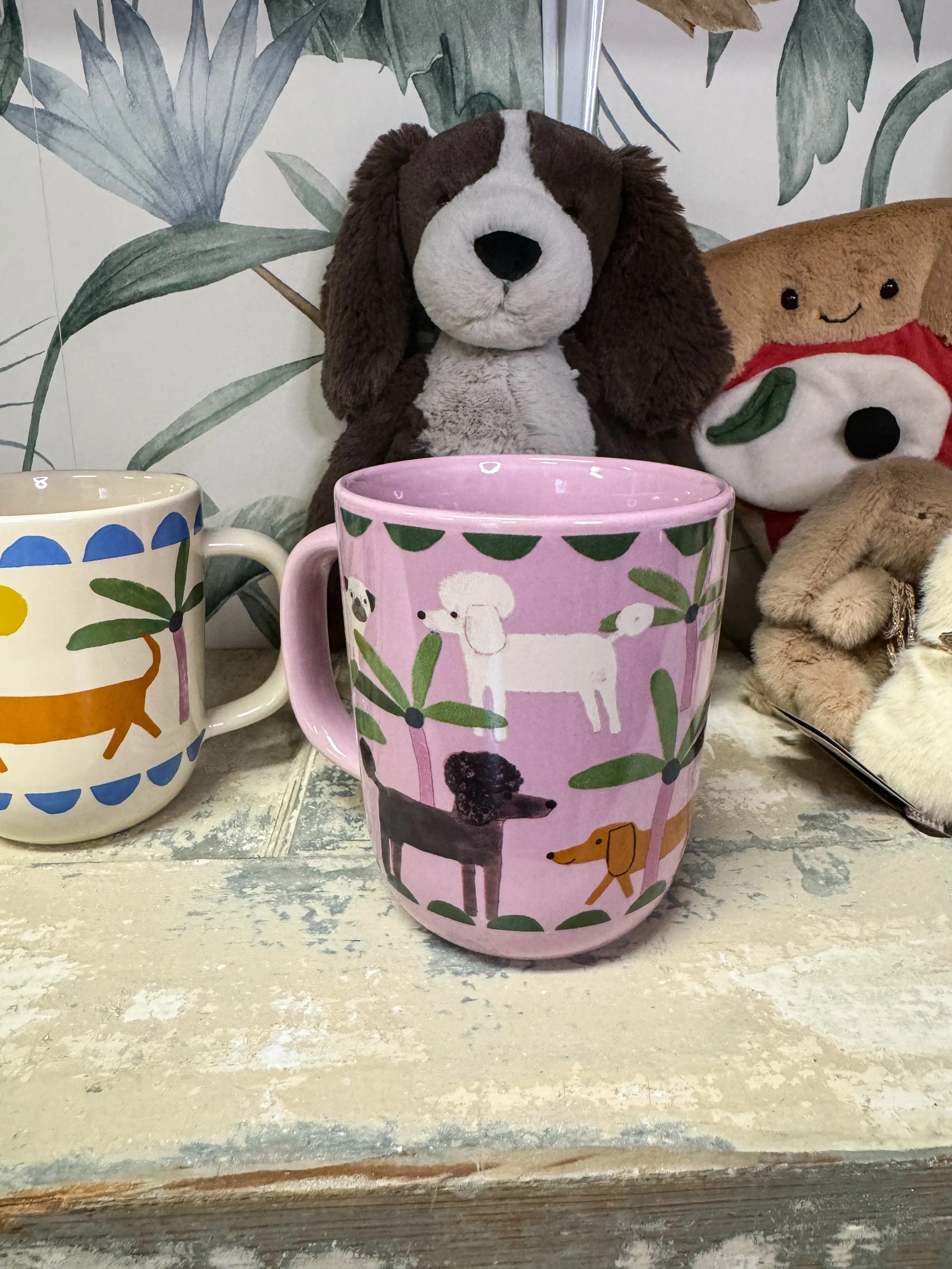 Dog Mug, 4 Asst Ceramic