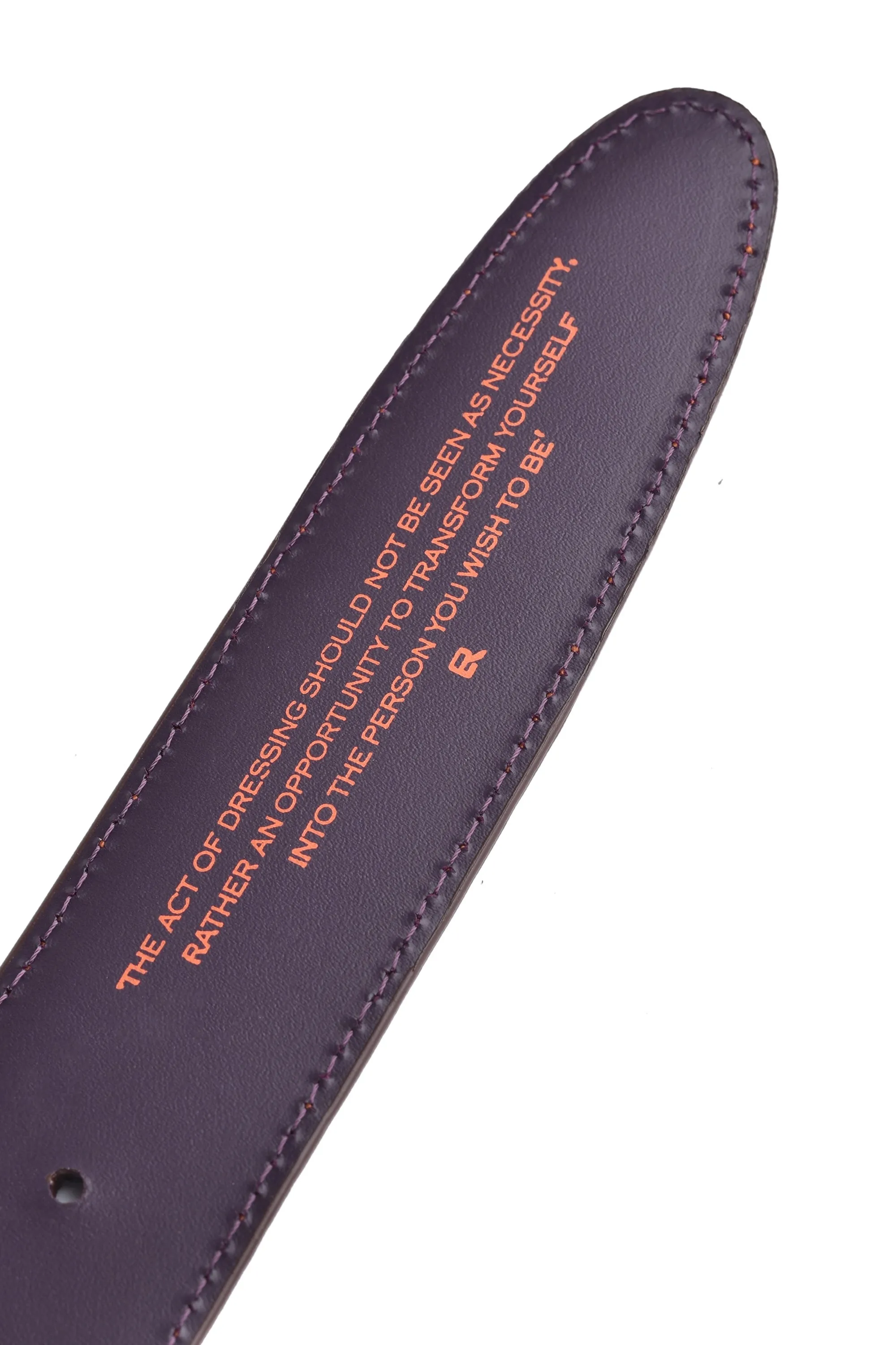 Elliot Rhodes Coco Jenny Leather Belt Creme Brulee