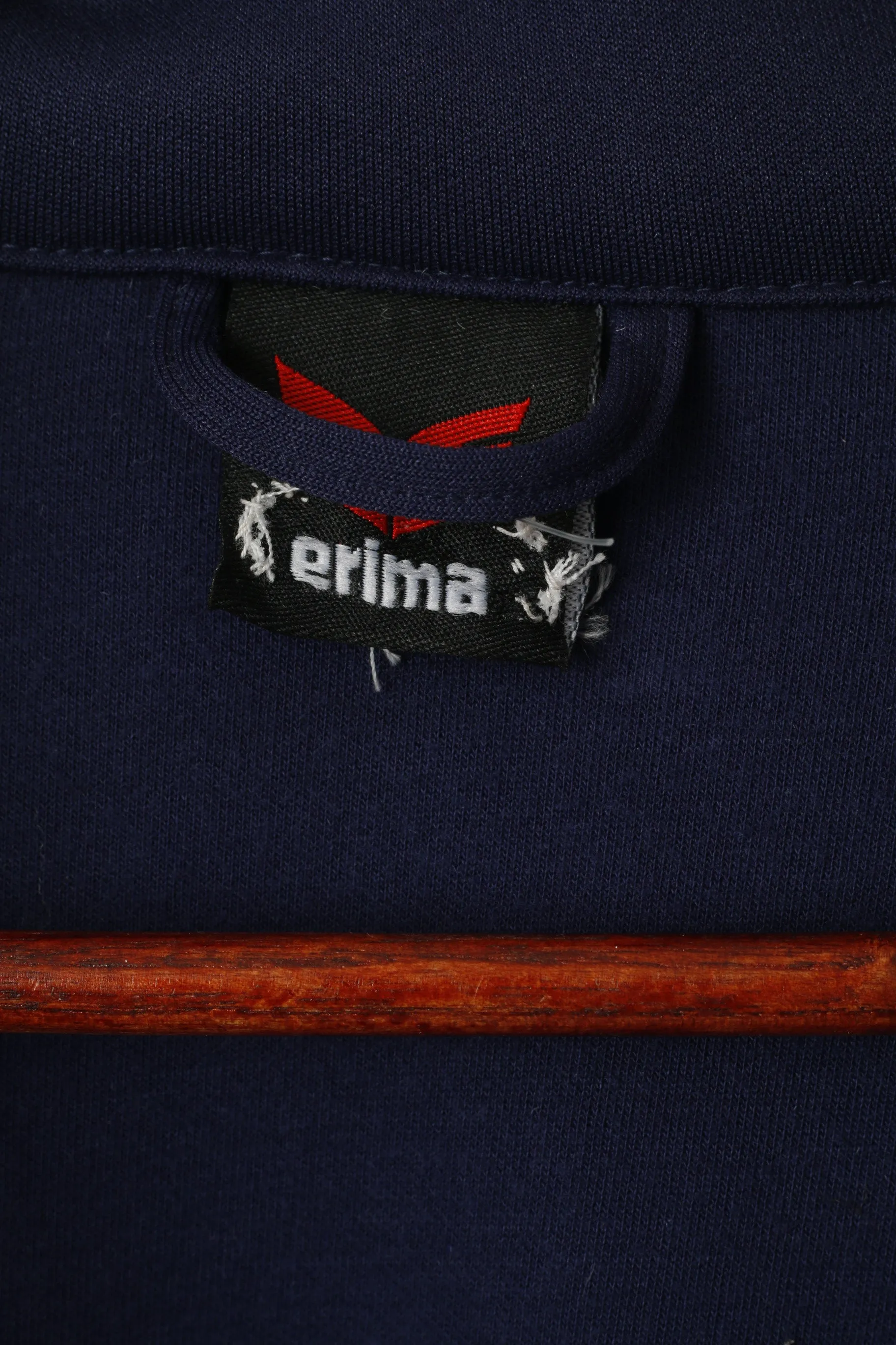 Erima Men L Sweatshirt Navy Vintage Sport SC Nestle Frankfurt Full Zipper Track Top