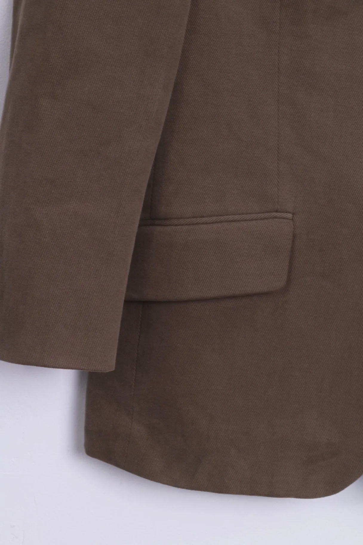 Fellini Menswear Mens 36 S Blazer Brown Cotton Single Breasted Jacket